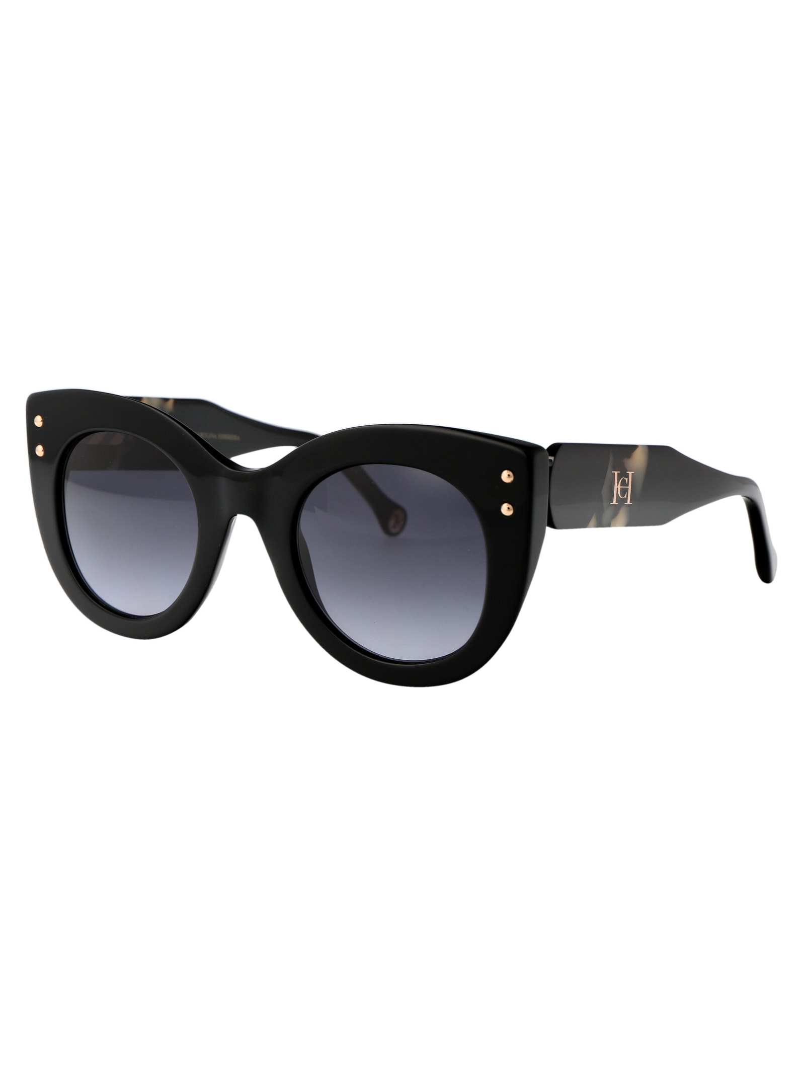 Shop Carolina Herrera Her 0127/s Sunglasses In Wr79o Black Havana