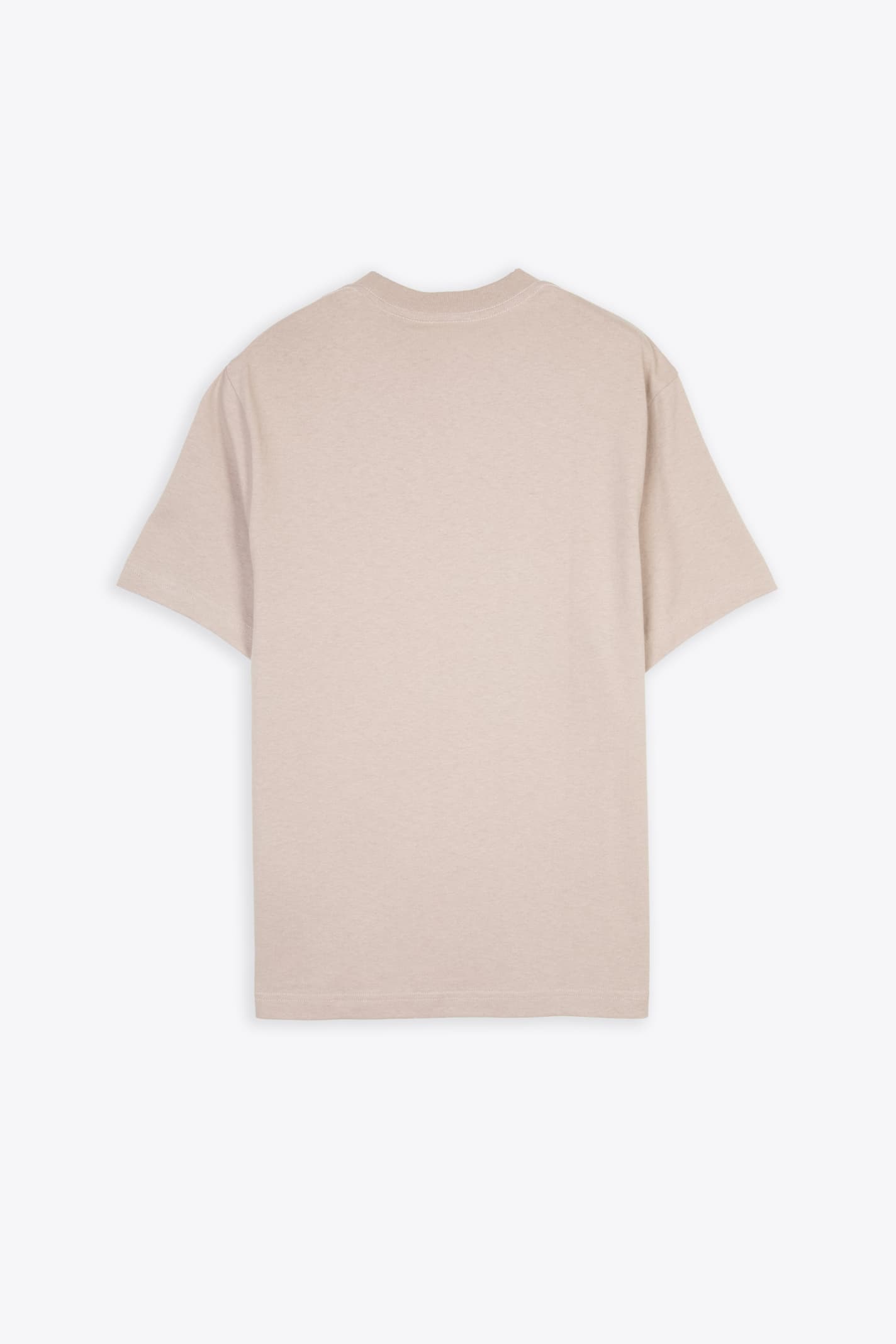 Shop Axel Arigato Legacy T-shirt Beige Cotton T-shirt With Chest Logo - Legacy T-shirt In Mid Grey