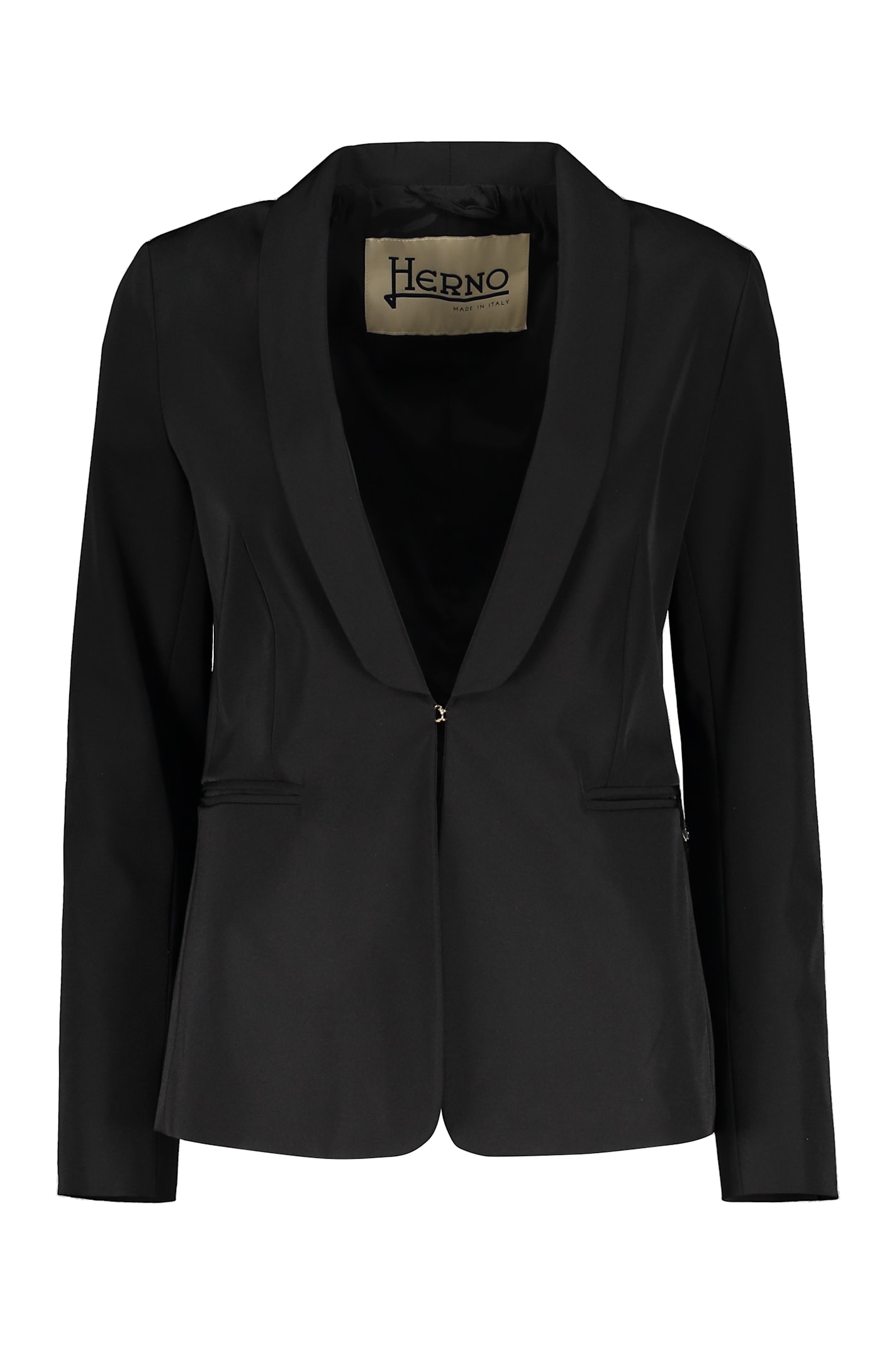 Herno Shawl Collar Blazer In Black