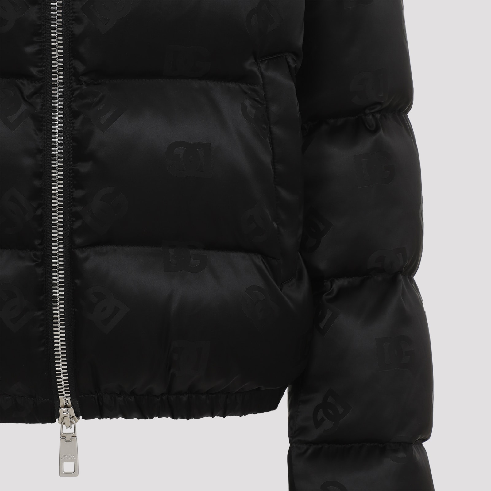 Shop Dolce & Gabbana Padded Jacket In Nero