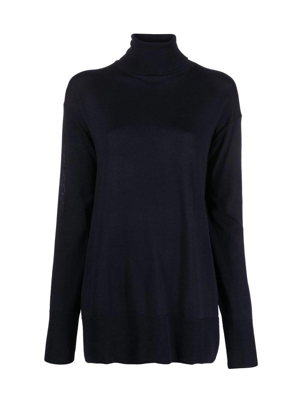 Aspesi Loose-fit Roll-neck In Nero