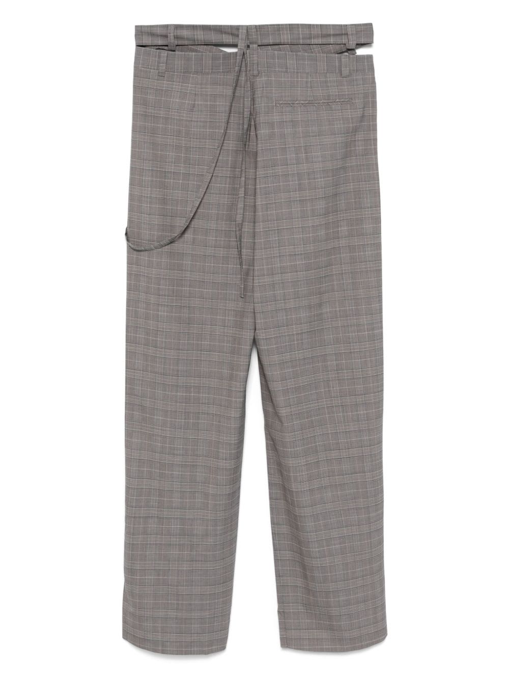 Ottolinger Gray Signature Wrap Suit Trousers In Grey