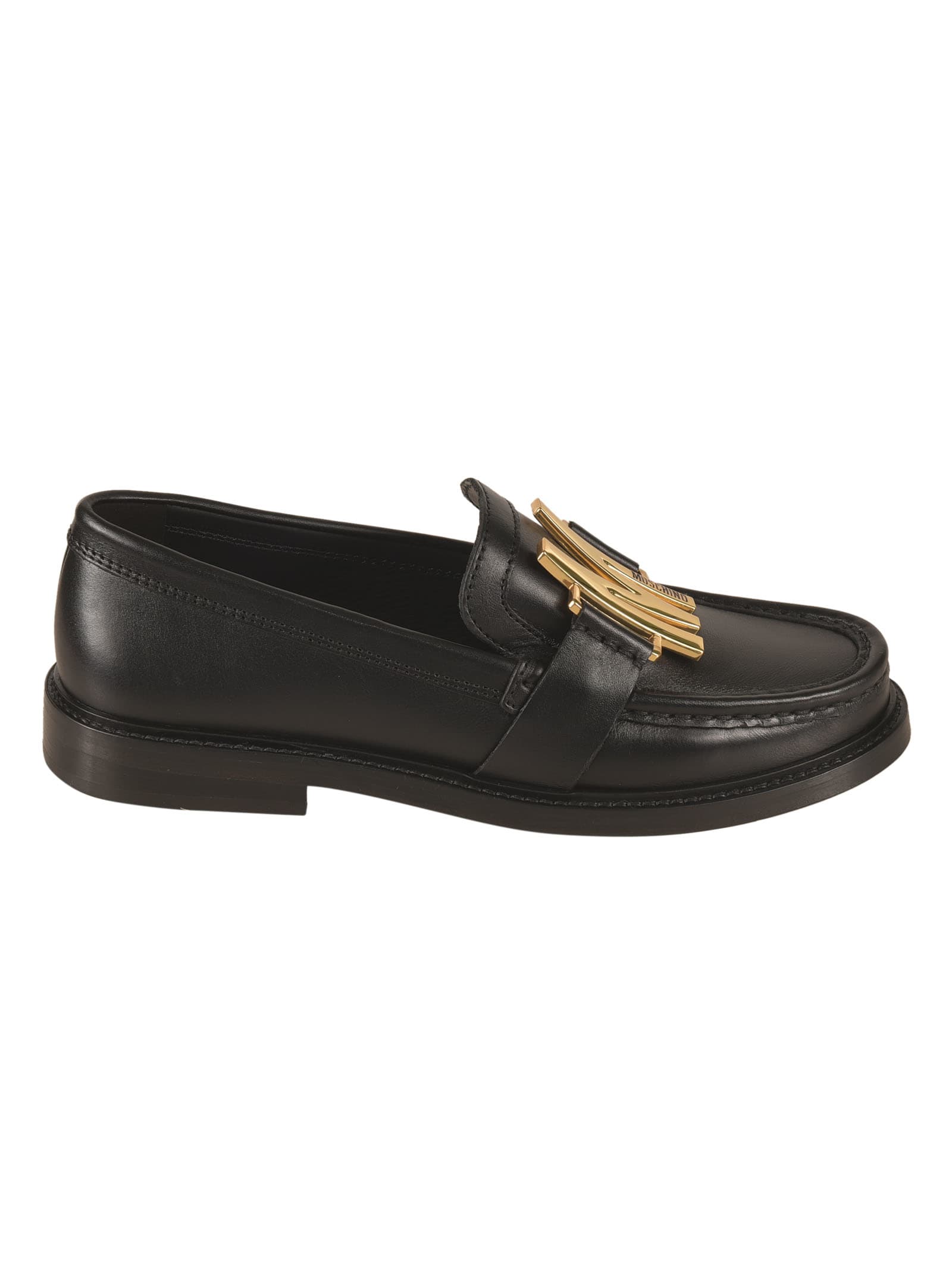 Moschino M Plaque Loafers