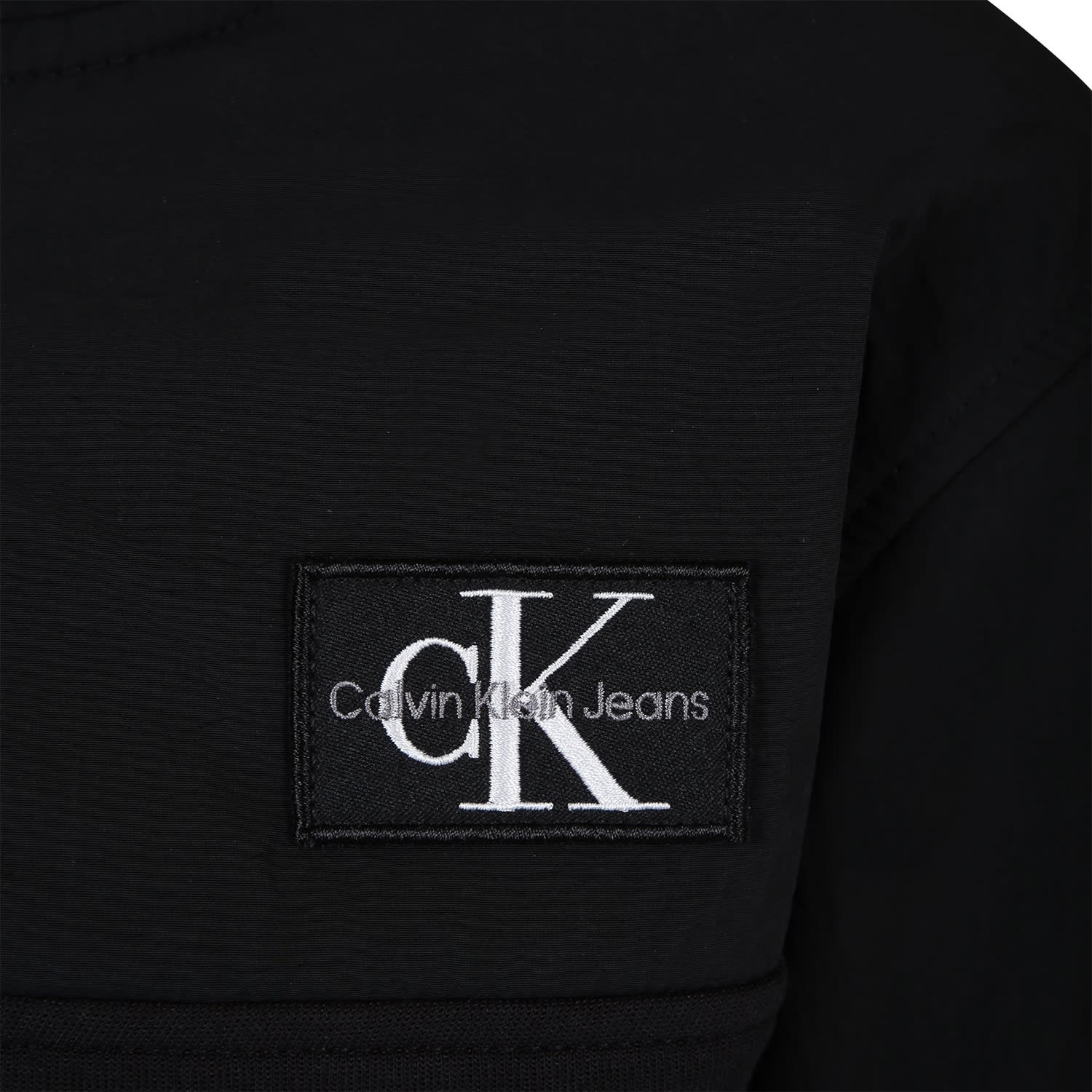 Shop Calvin Klein Black Sweatshirt For Boy With Logo