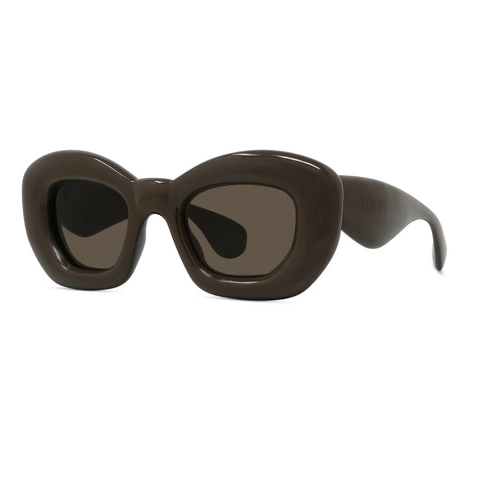 Shop Loewe Sunglasses In Marrone/marrone