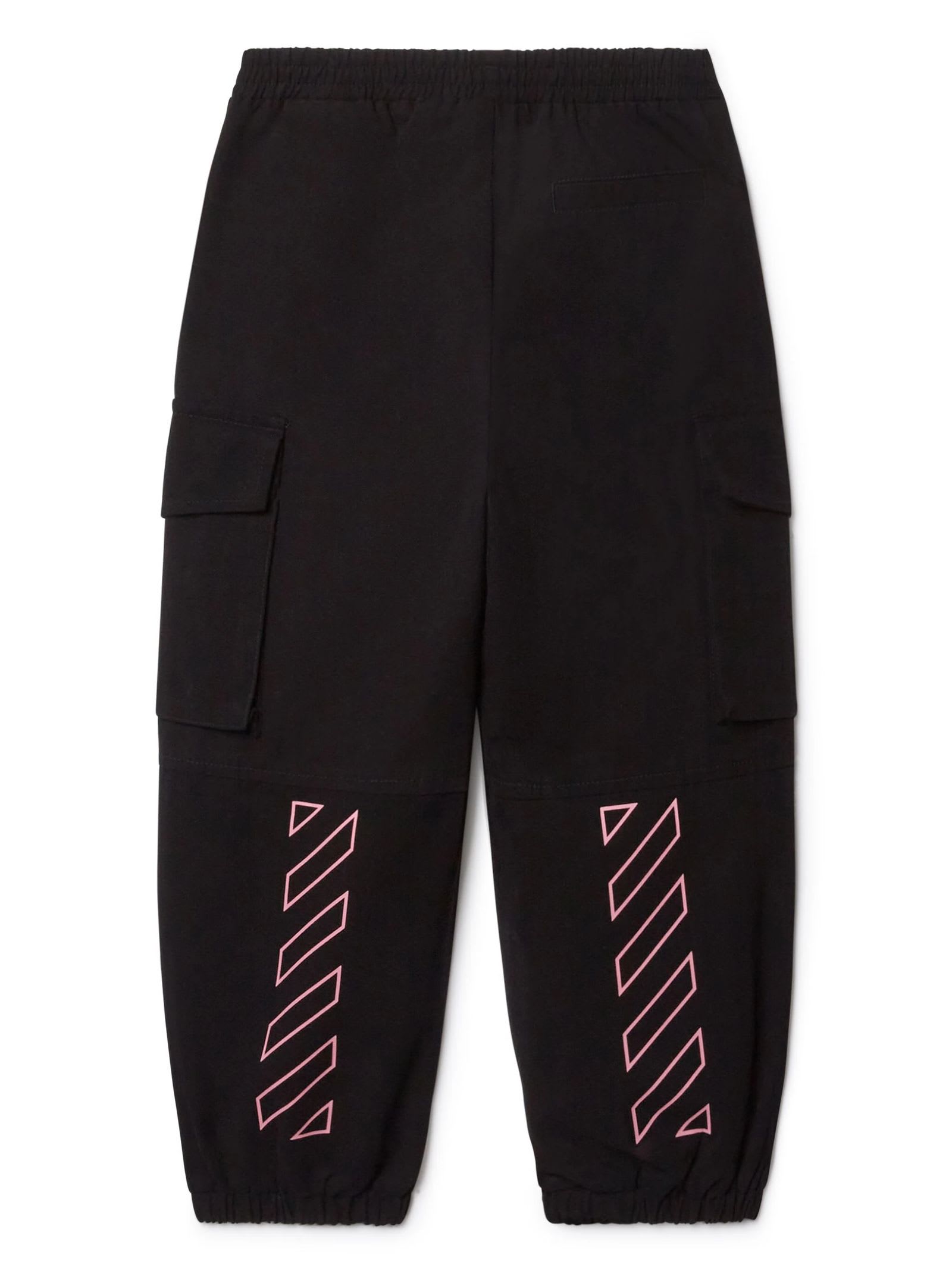 OFF-WHITE OFF WHITE TROUSERS BLACK 