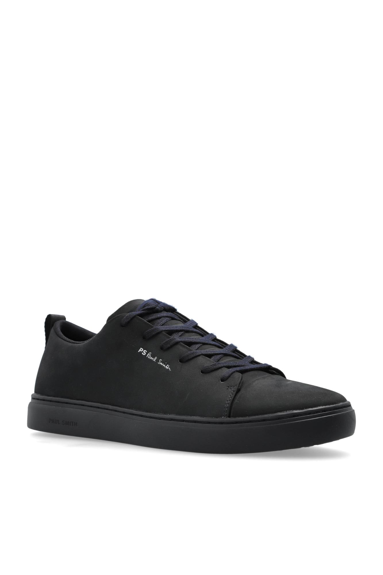 Paul Smith Navy Blue Leather Sneakers