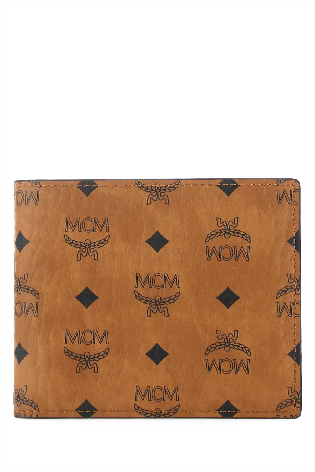 Shop Mcm Printed Canvas Wallet In Co