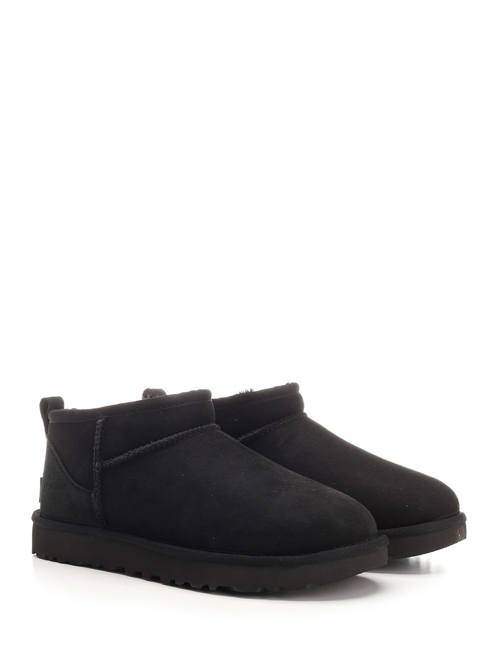 Ugg Classic Ultra Mini Ankle Boots In Black