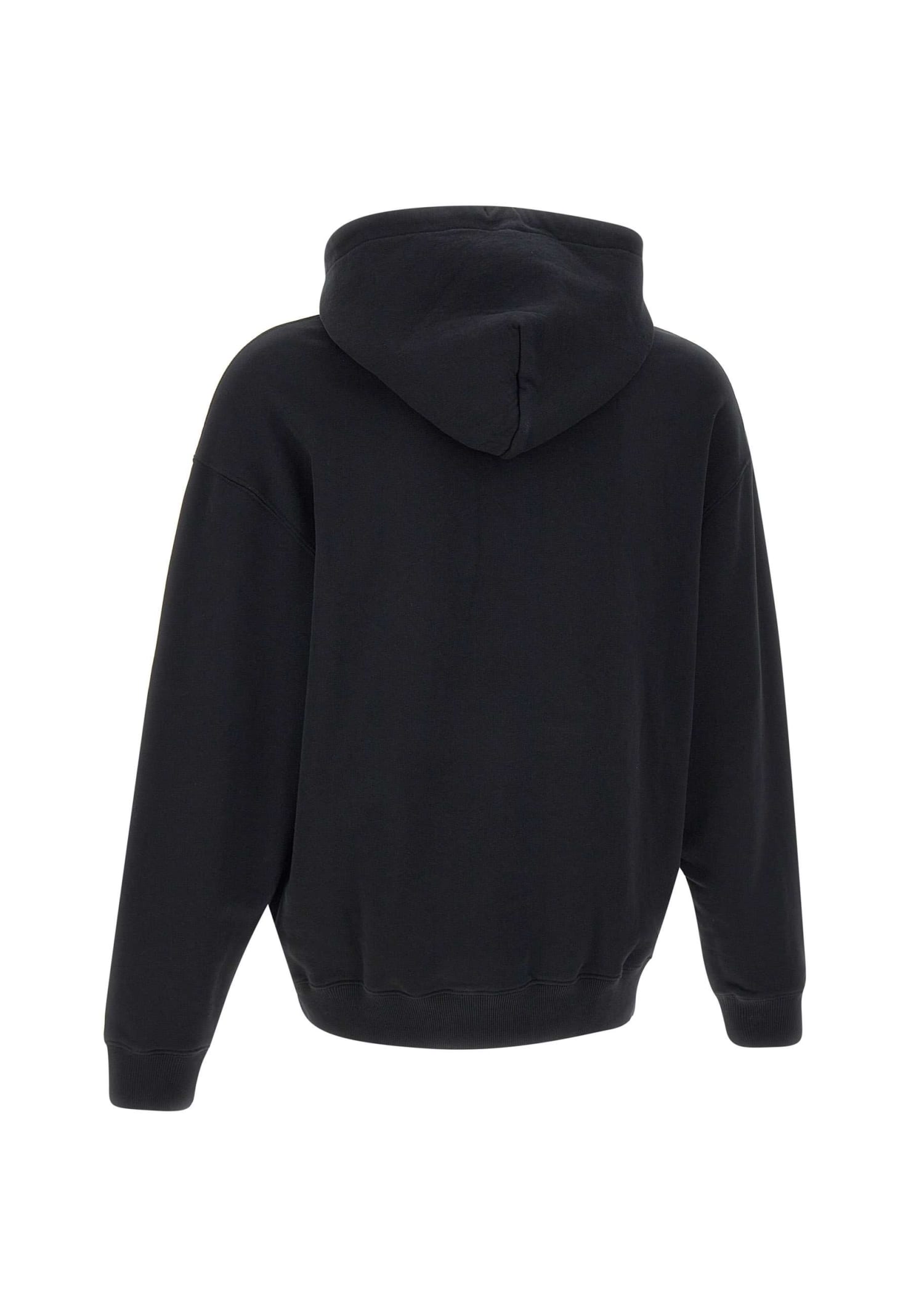 Shop Marcelo Burlon County Of Milan Macrame Croos Cotton Sweatshirt In Black