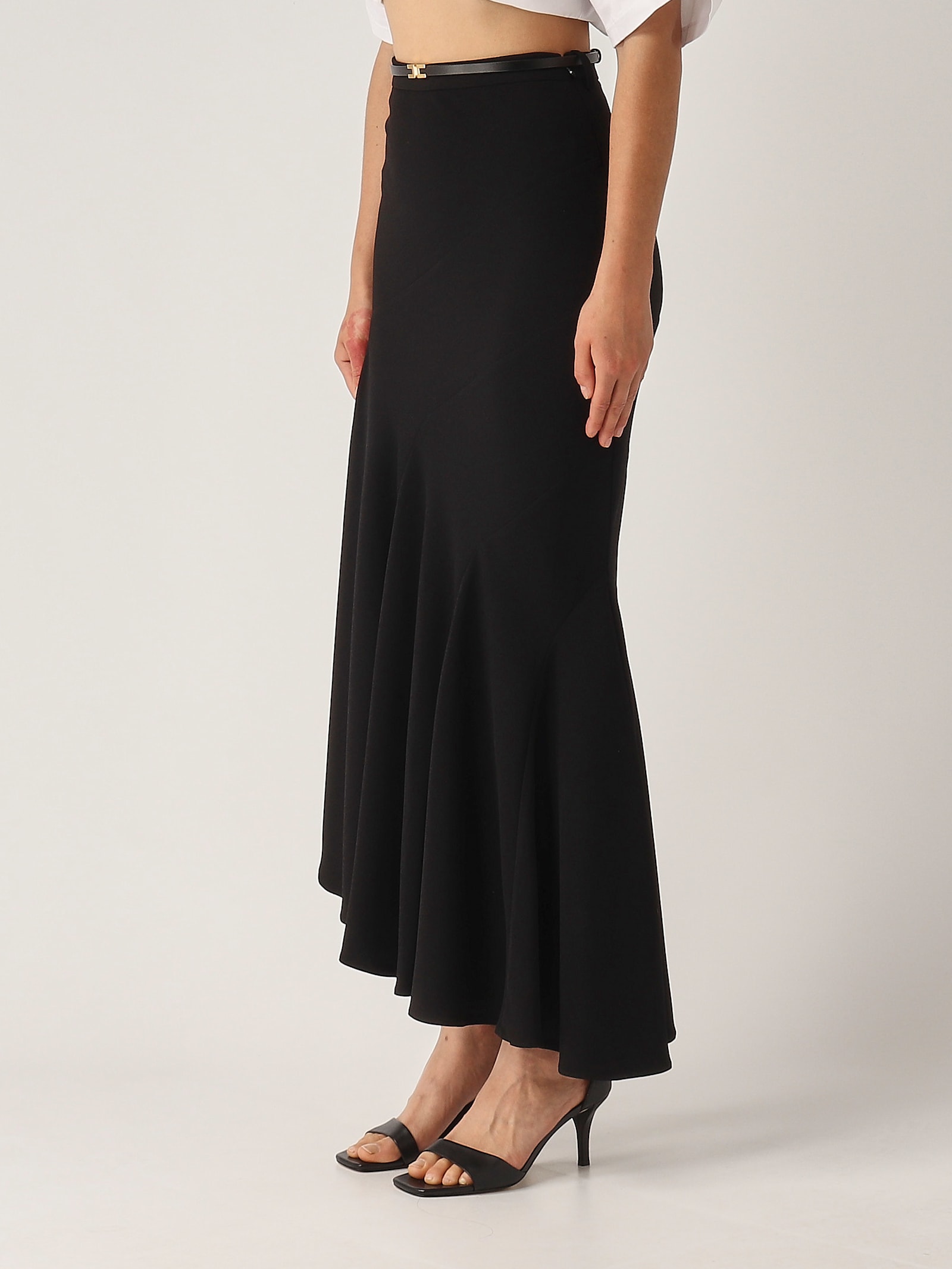 Elisabetta Franchi Poliestere Skirt In Black