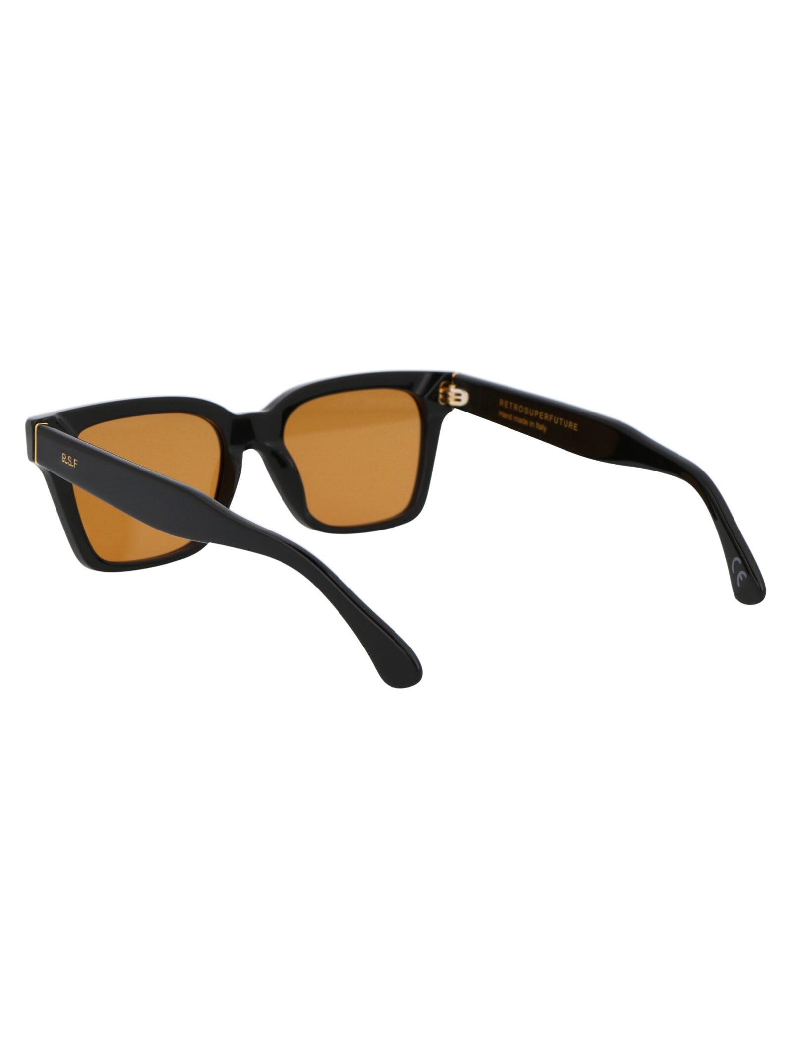 Retrosuperfuture Refined Acetate Sunglasses In Black