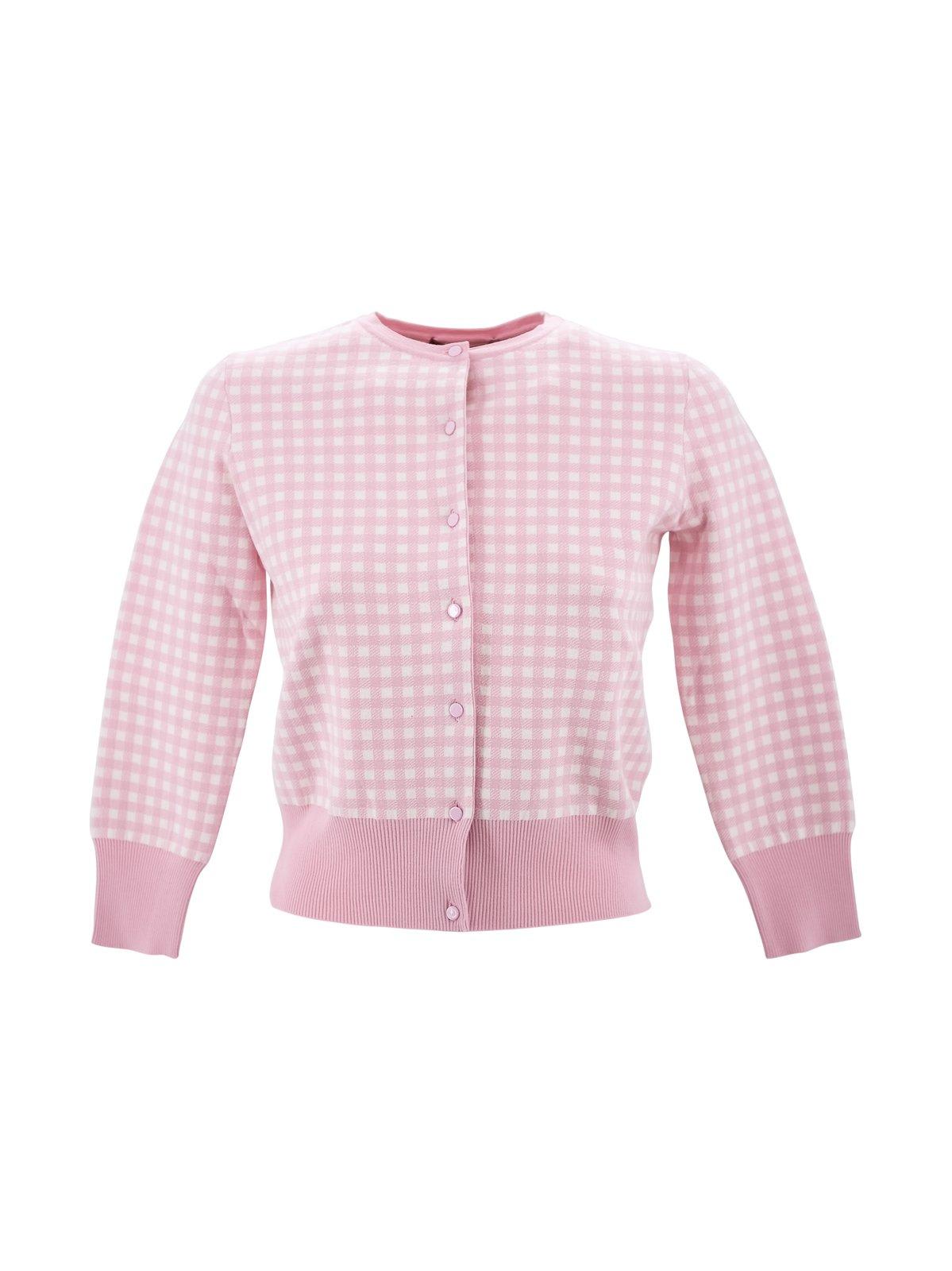 Checked Long-sleeved Top
