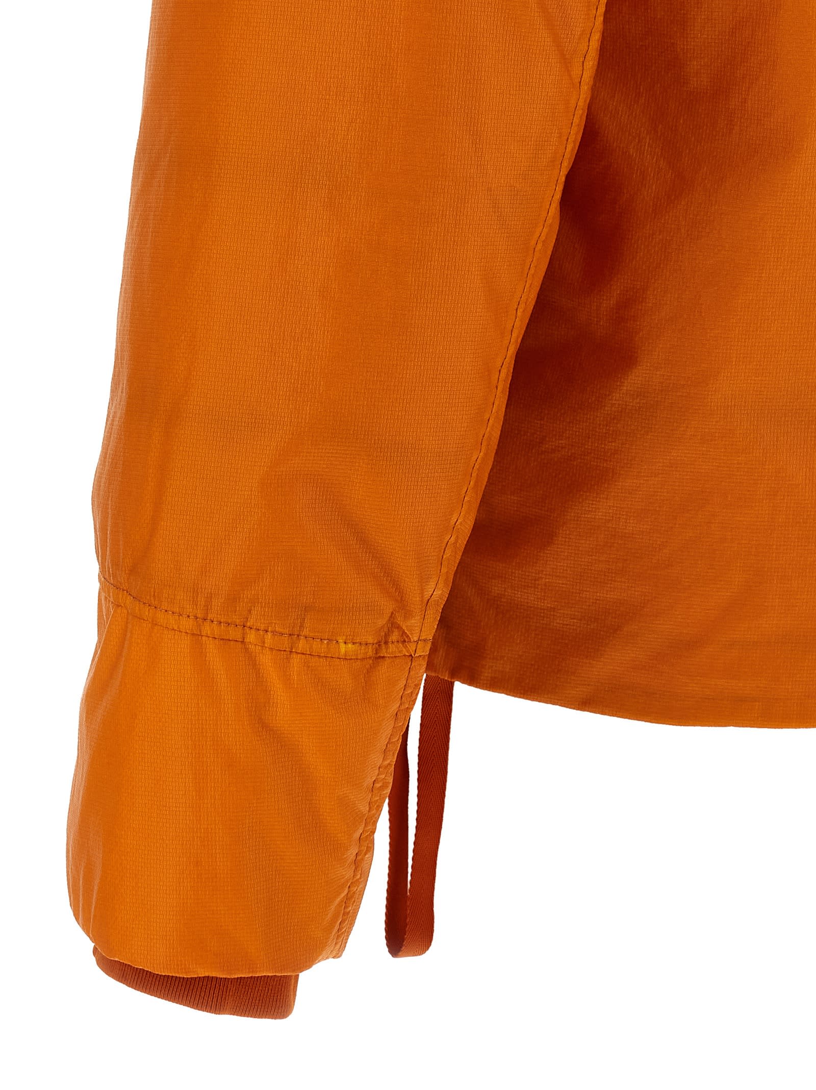 C.p. Company Opal Goggle Down Jacket In Orange