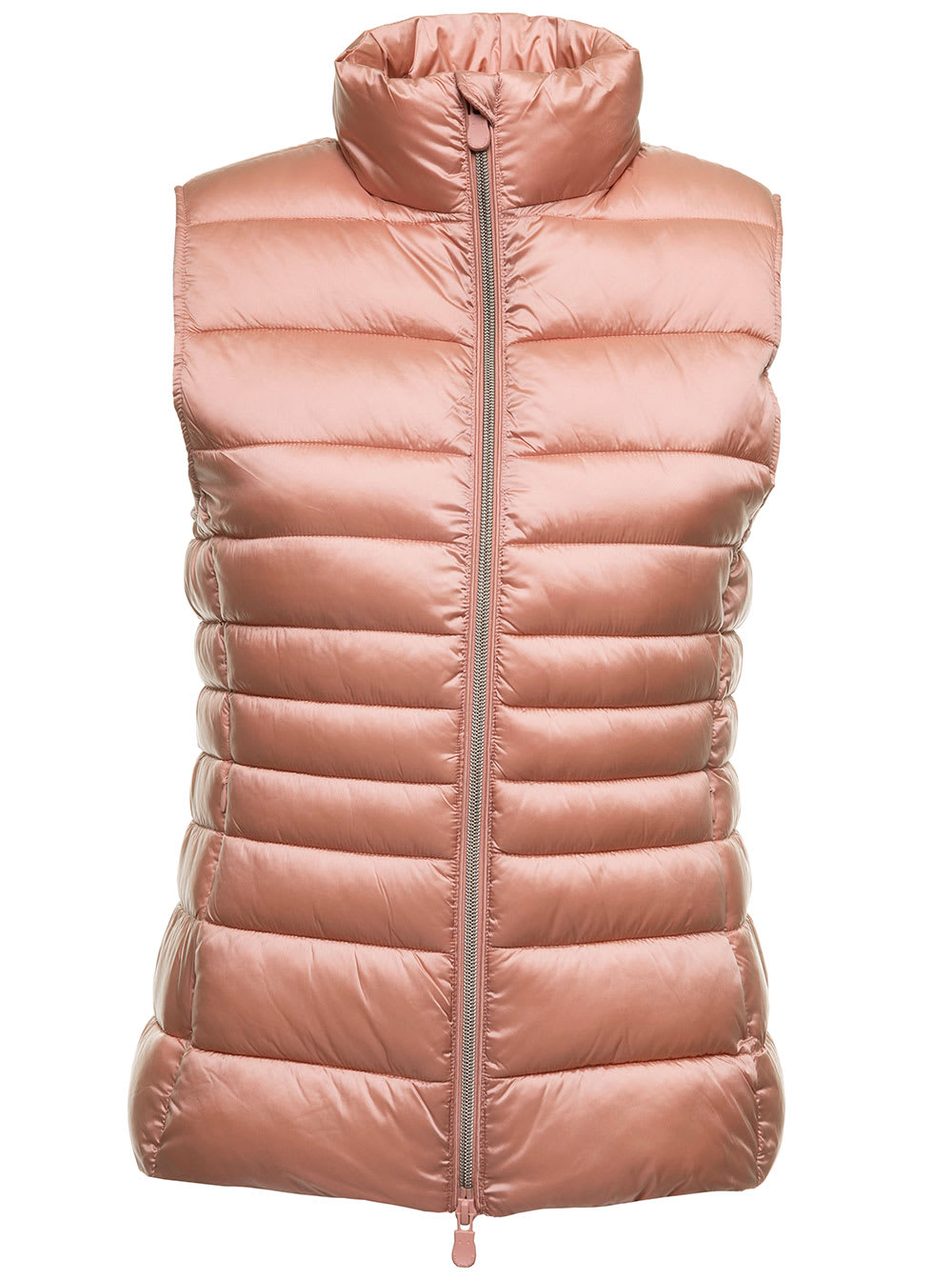 Save the Duck Lynn Powder Pink Sleeveless Down Jacket In Quilted Padding Water Repellent Fabric Woman