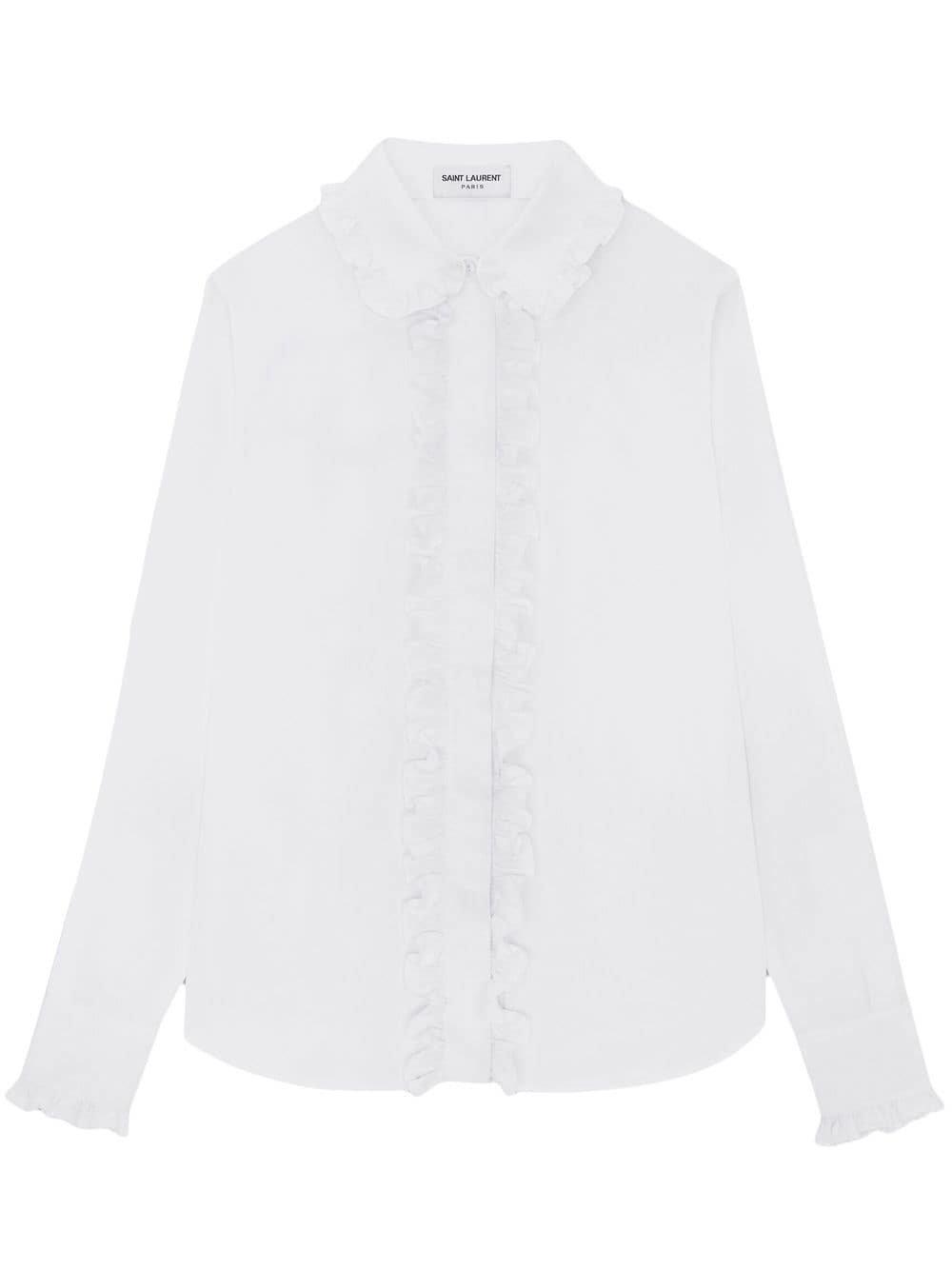 Saint Laurent Ruffled Button-up Shirt