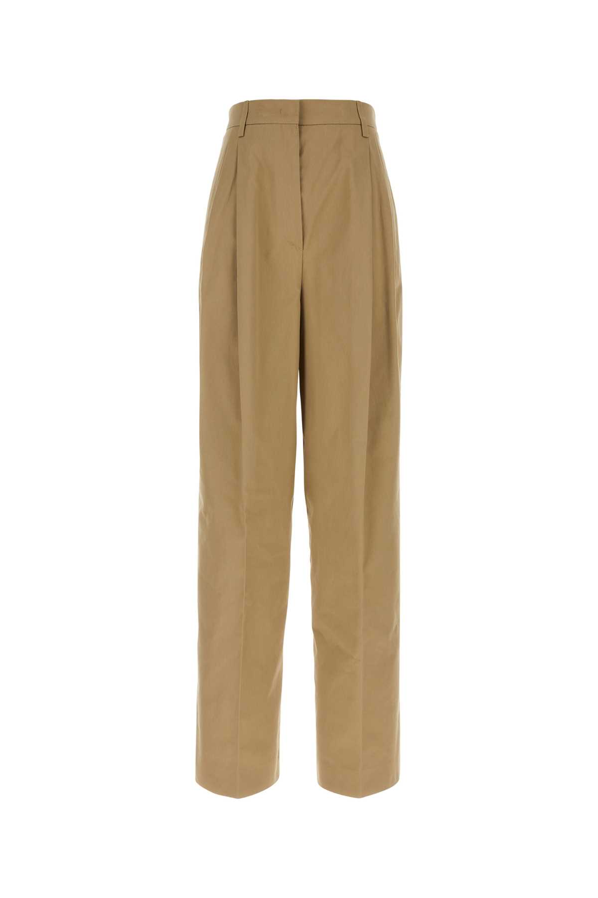 Beige Cotton Pant