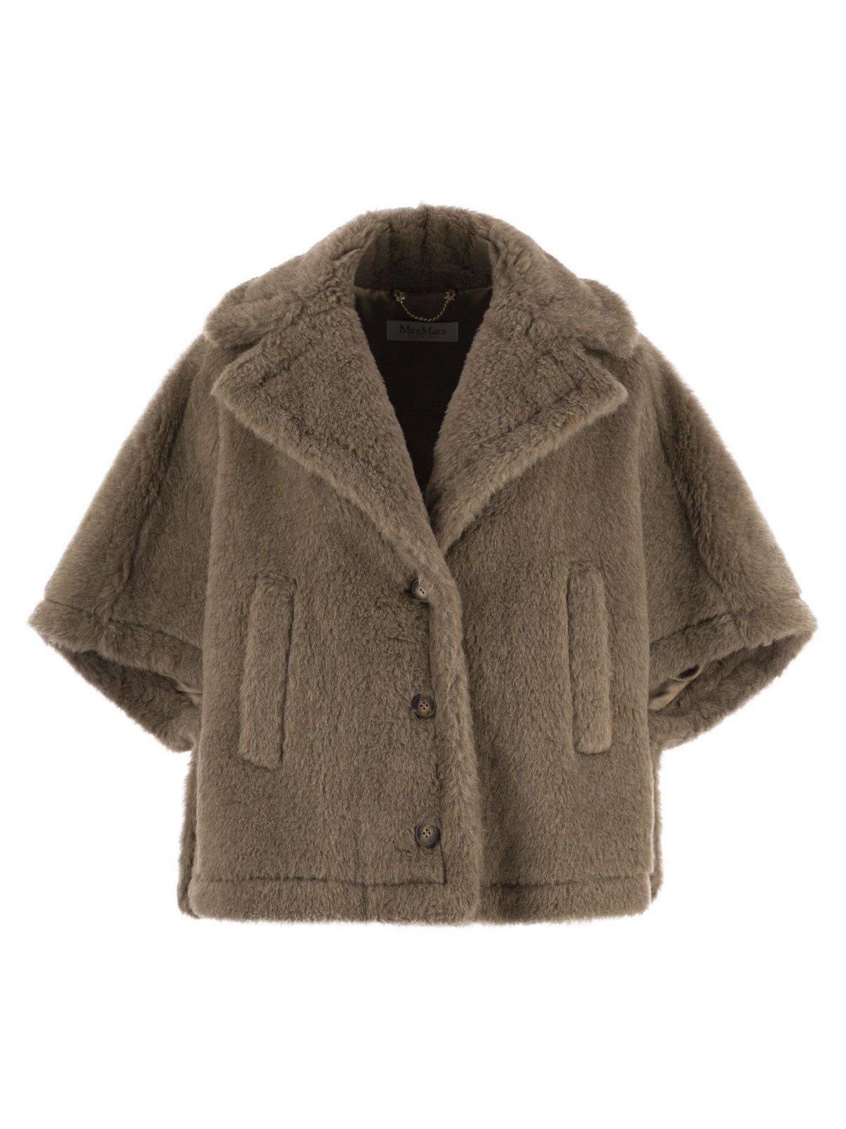 Shop Max Mara Single-breasted Teddy Coat