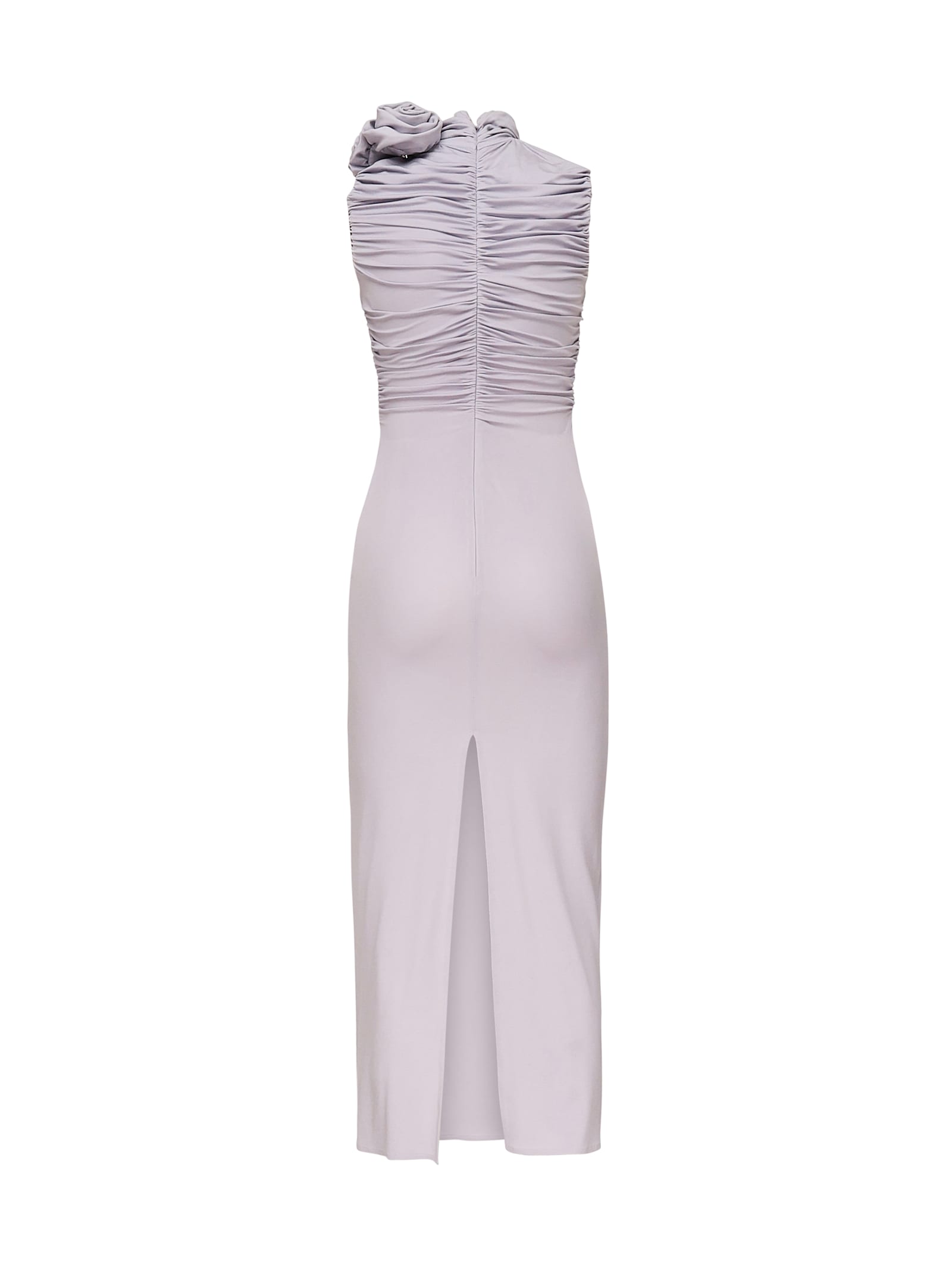 Magda Butrym Magda Burtym Ruched Mock Neck Midi Dress
