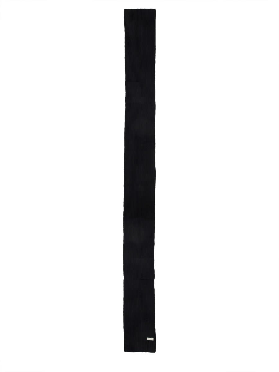 Dries Van Noten Men Wool Scarf In Black