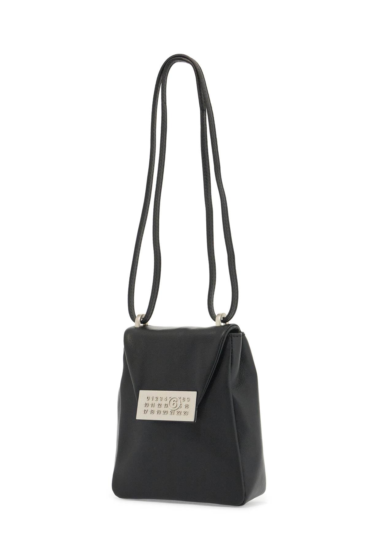 Shop Mm6 Maison Margiela Small Numeric Shoulder Bag In Black (black)