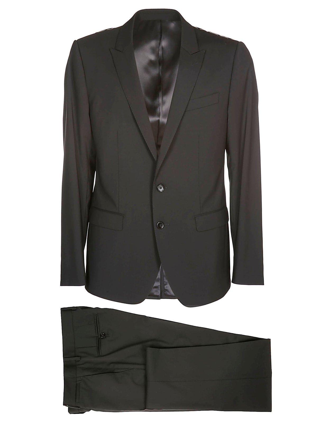 Dolce & Gabbana Two-piece Tailored Suit In Nero