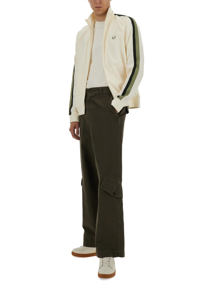 Fred Perry Track Jacket With Contrasting Webbing