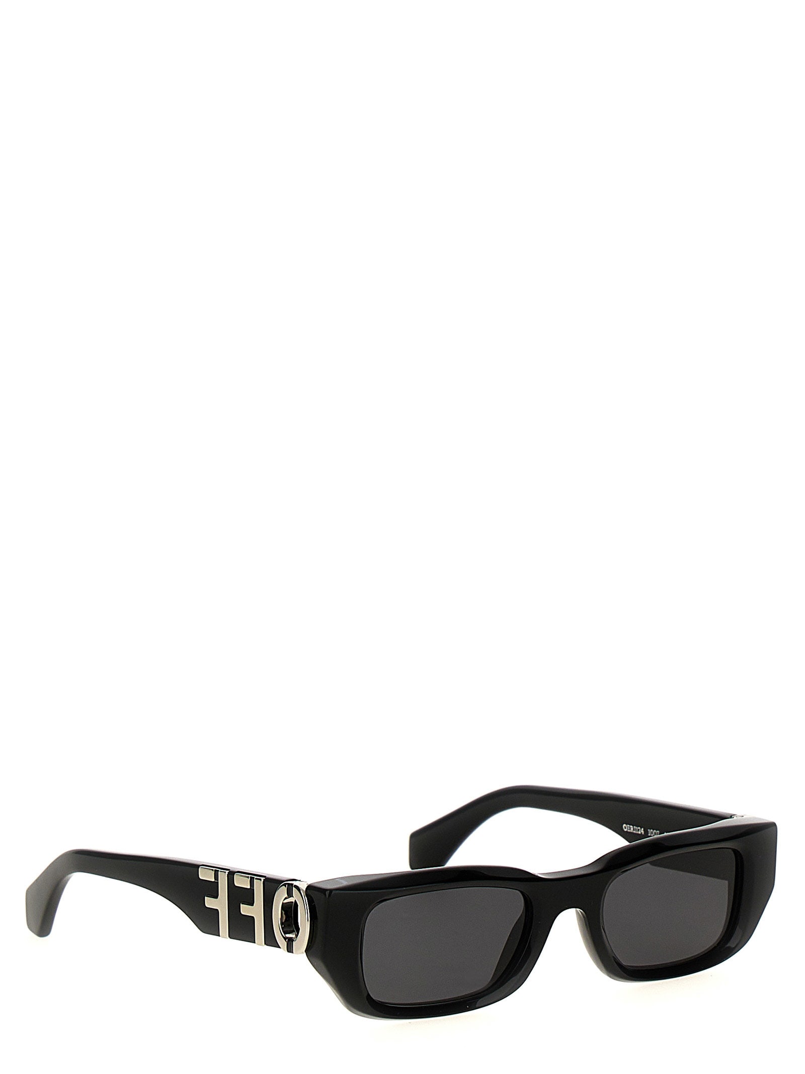 Off-white Fillmore Rectangular Frame Sunglasses In Black