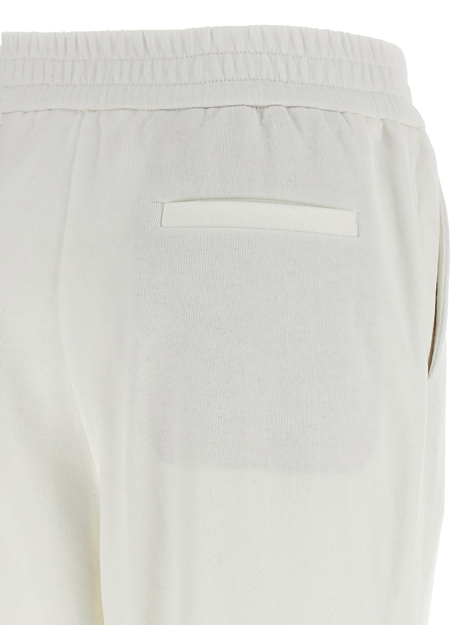 Shop Brunello Cucinelli Monile Joggers In White