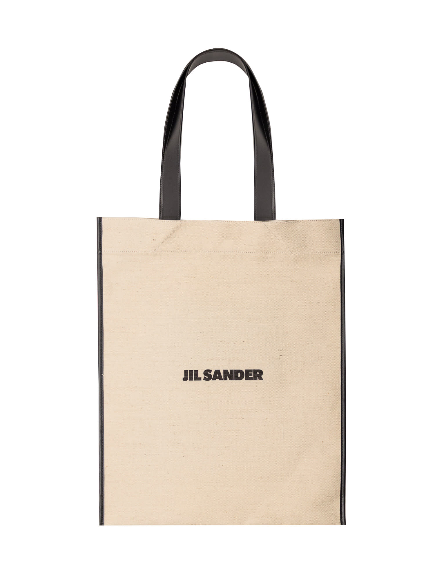 Shop Jil Sander Medium Flat Shopper Bag In Natural