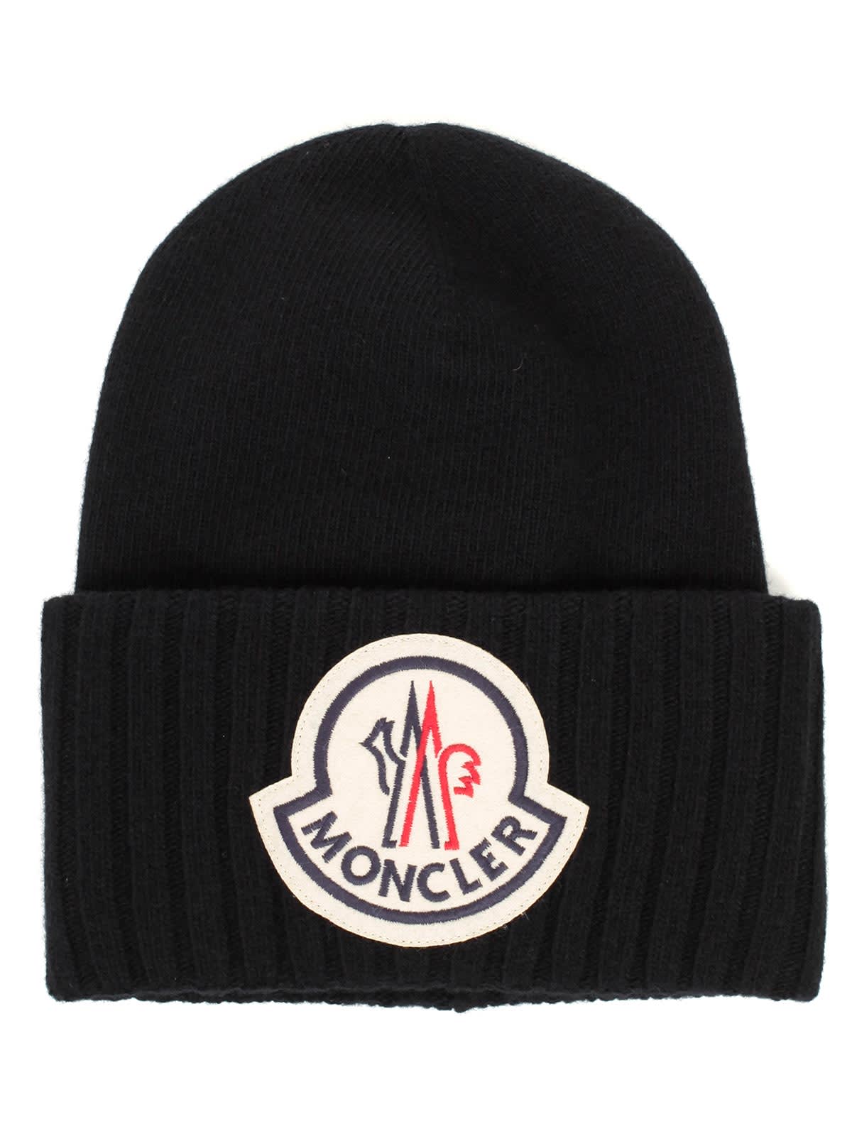 Moncler Moncler Hat Tricot W/logo - Black - 11004648 | italist