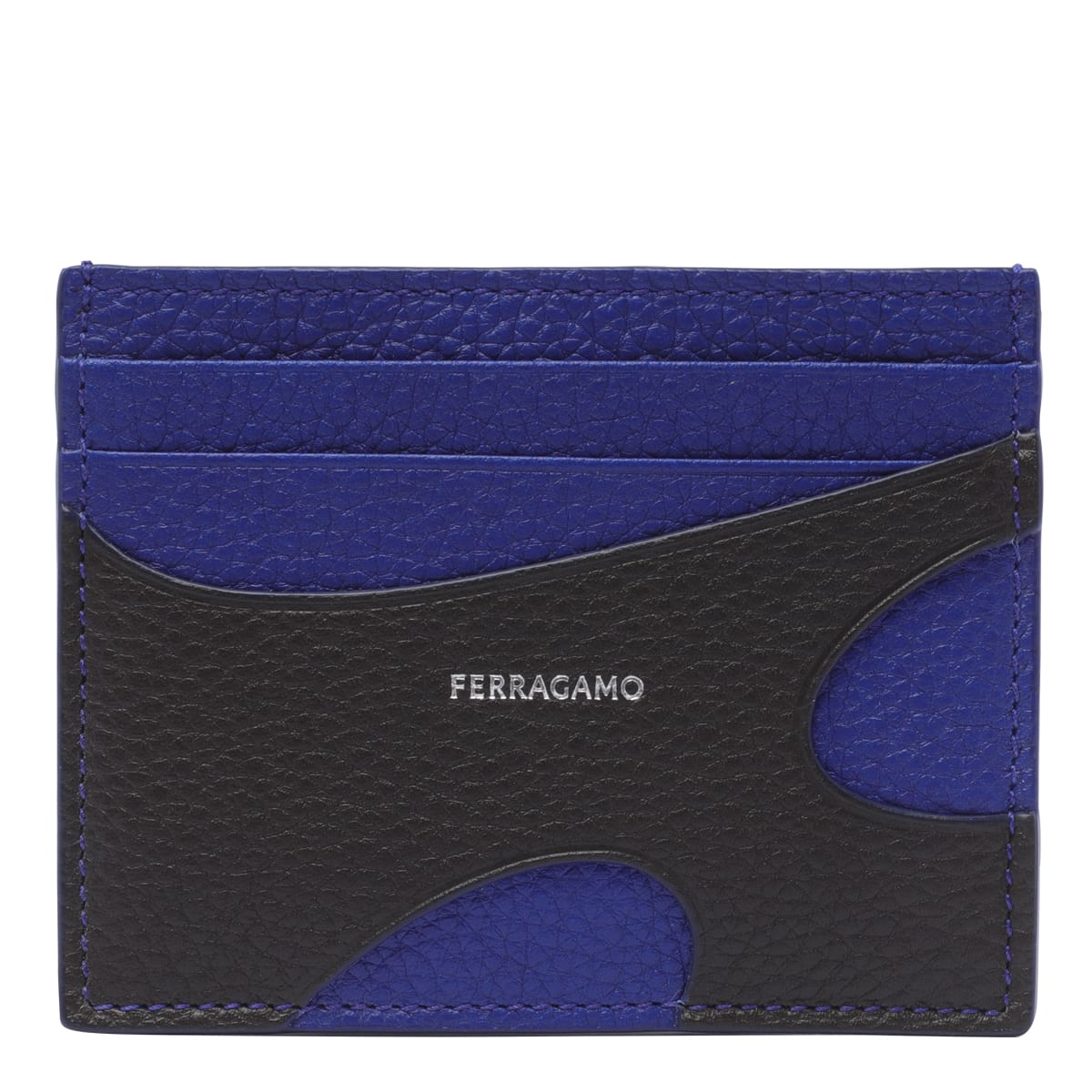 Shop Ferragamo Cut Out Cards Holder In Brown