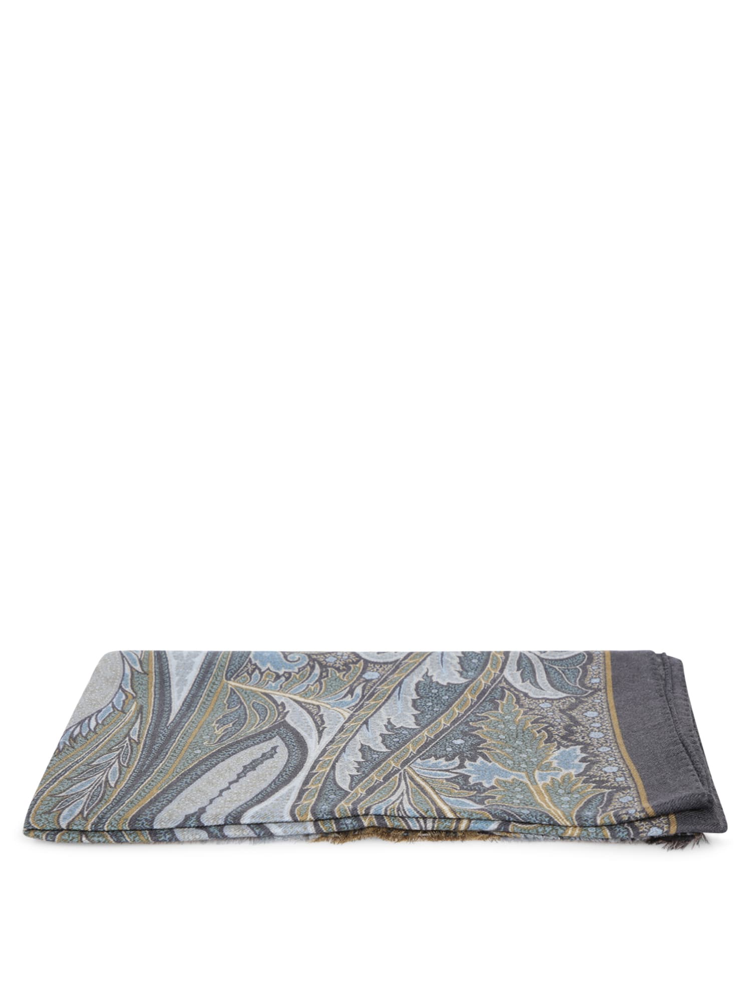 Etro Celestial Print Scarf In Blue