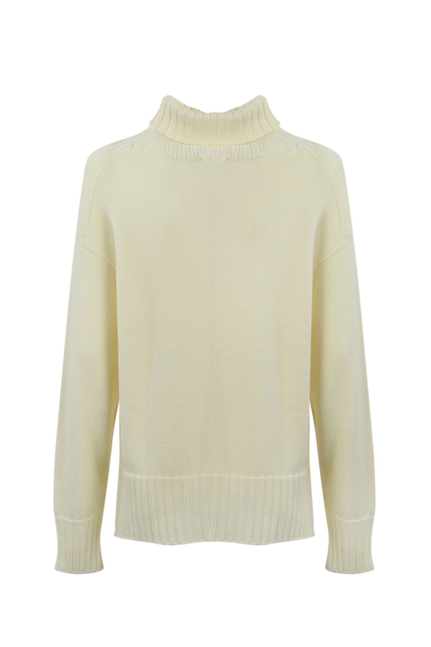 Shop Drumohr High Neck Sweater In White