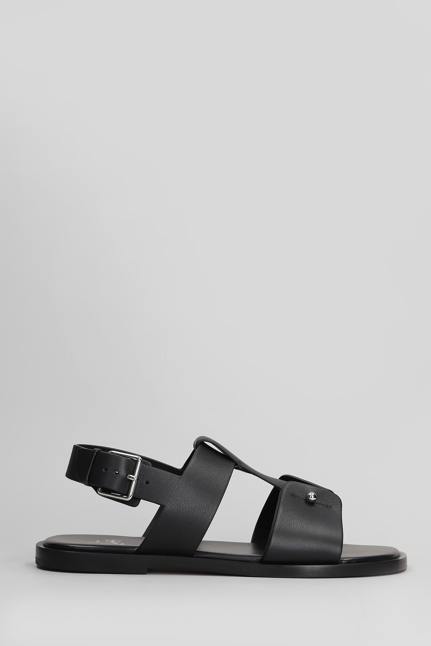 Christian Louboutin Chambeliss Sandal Flats In Black Leather
