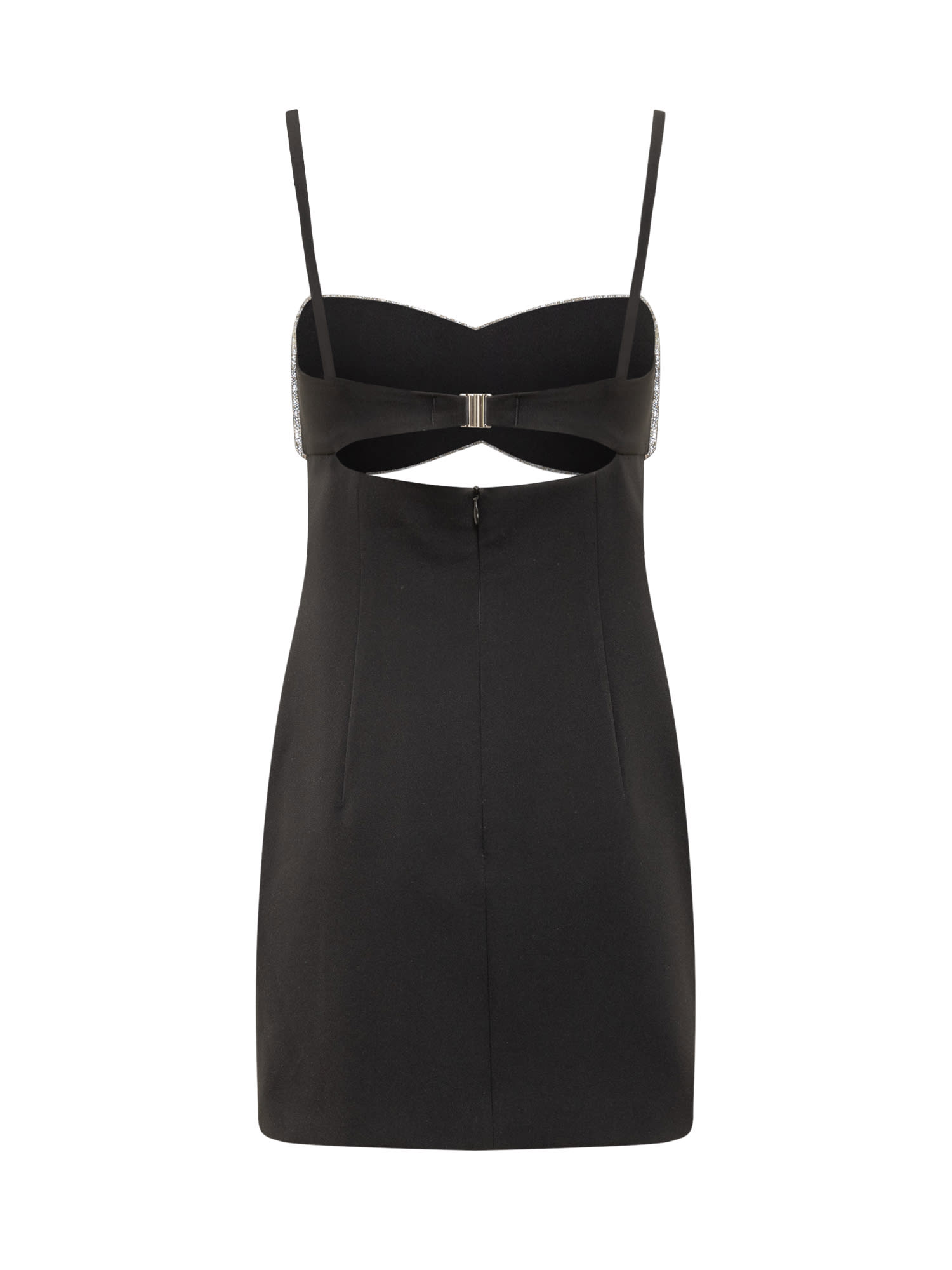 Nué Eternity Crystal-embellished Bra Mini Dress In Black | ModeSens