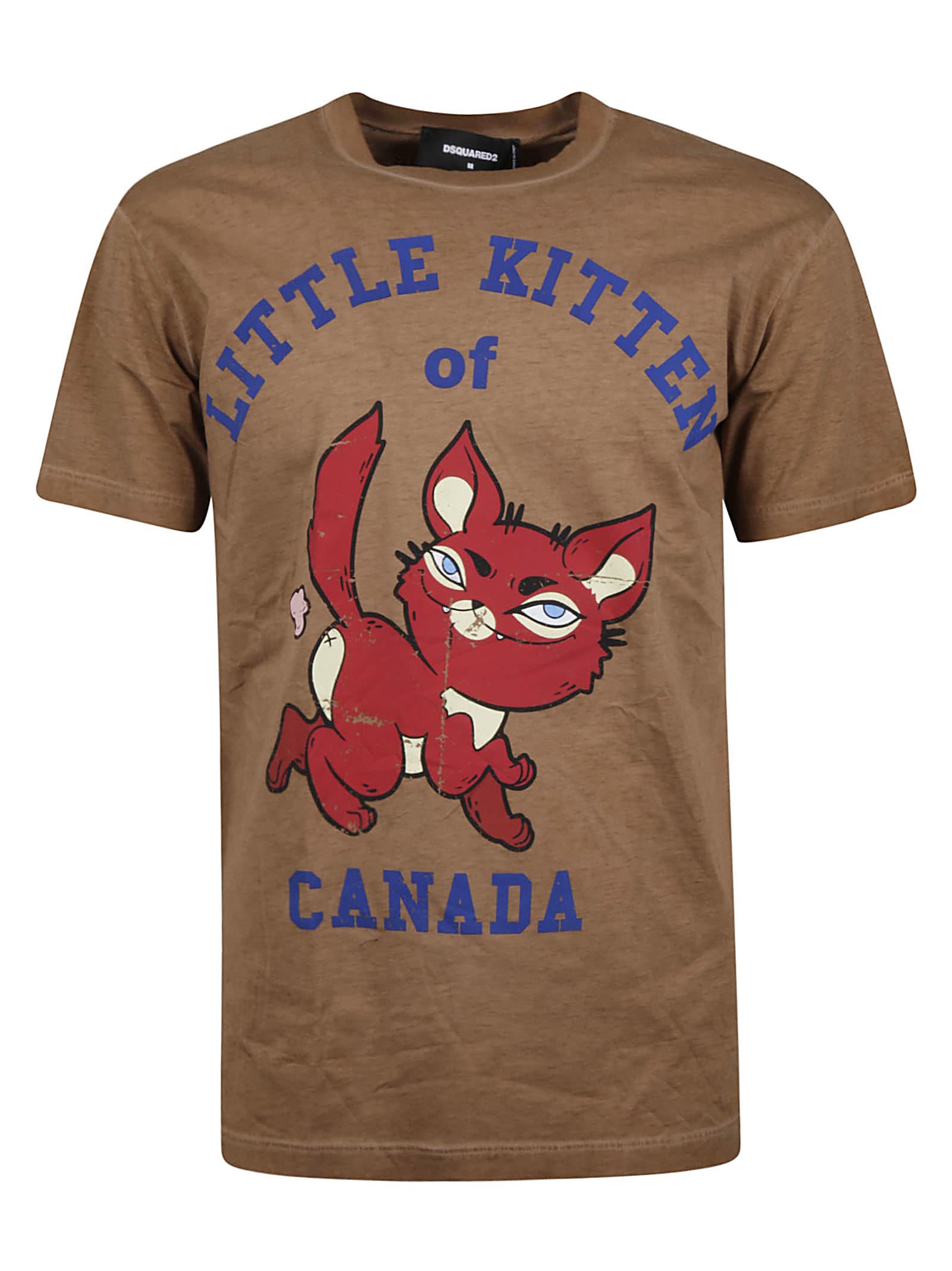 Dsquared2 Little Kitten Print T-shirt
