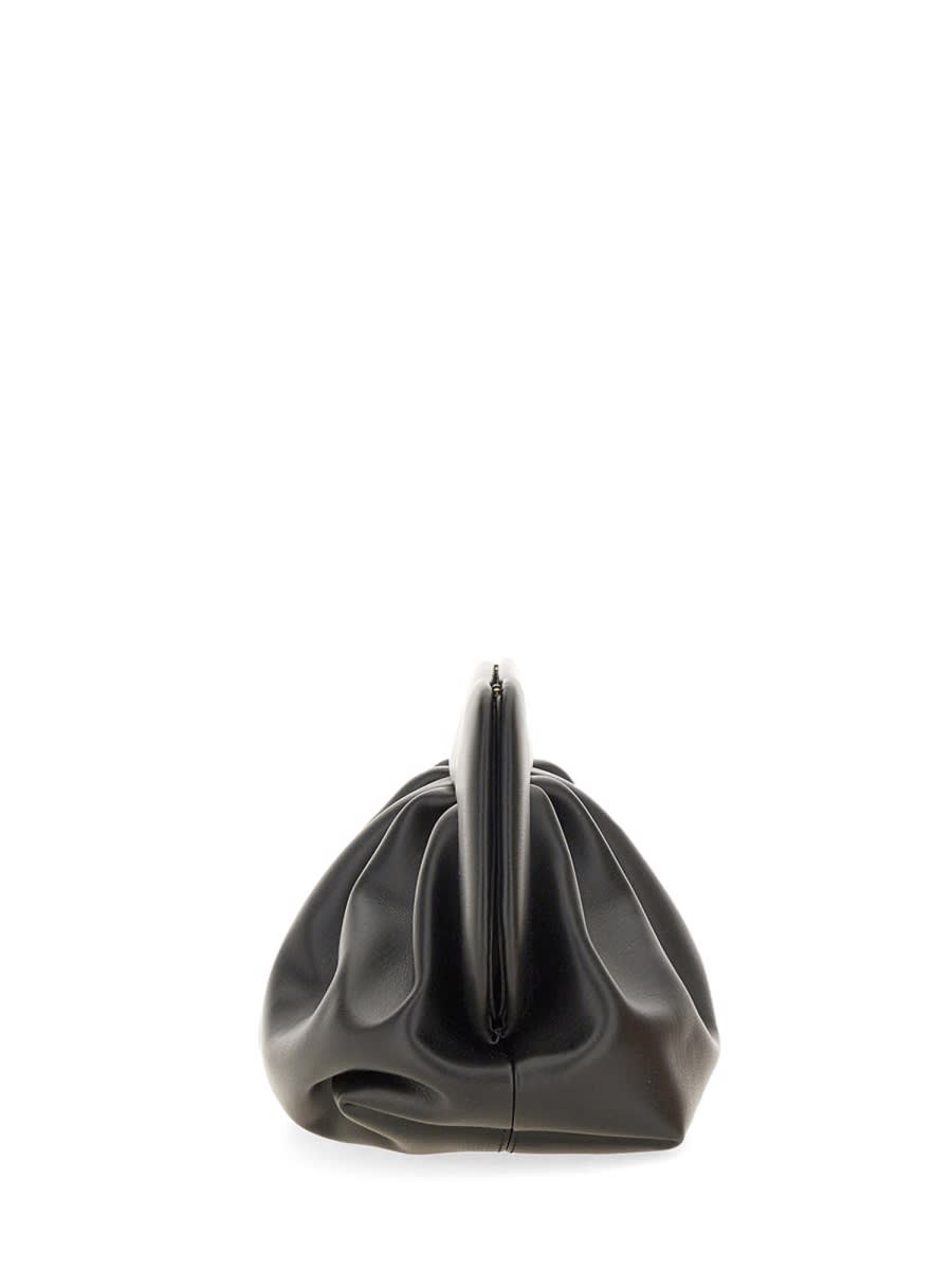 Themoirè Bios Vegan Leather Clutch In Black