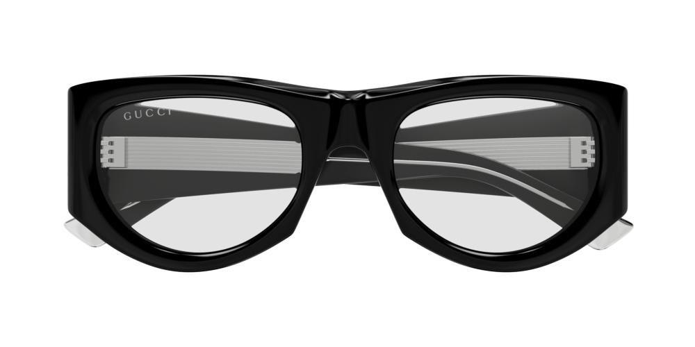 Gucci Rectangular Frame Sunglasses In Black