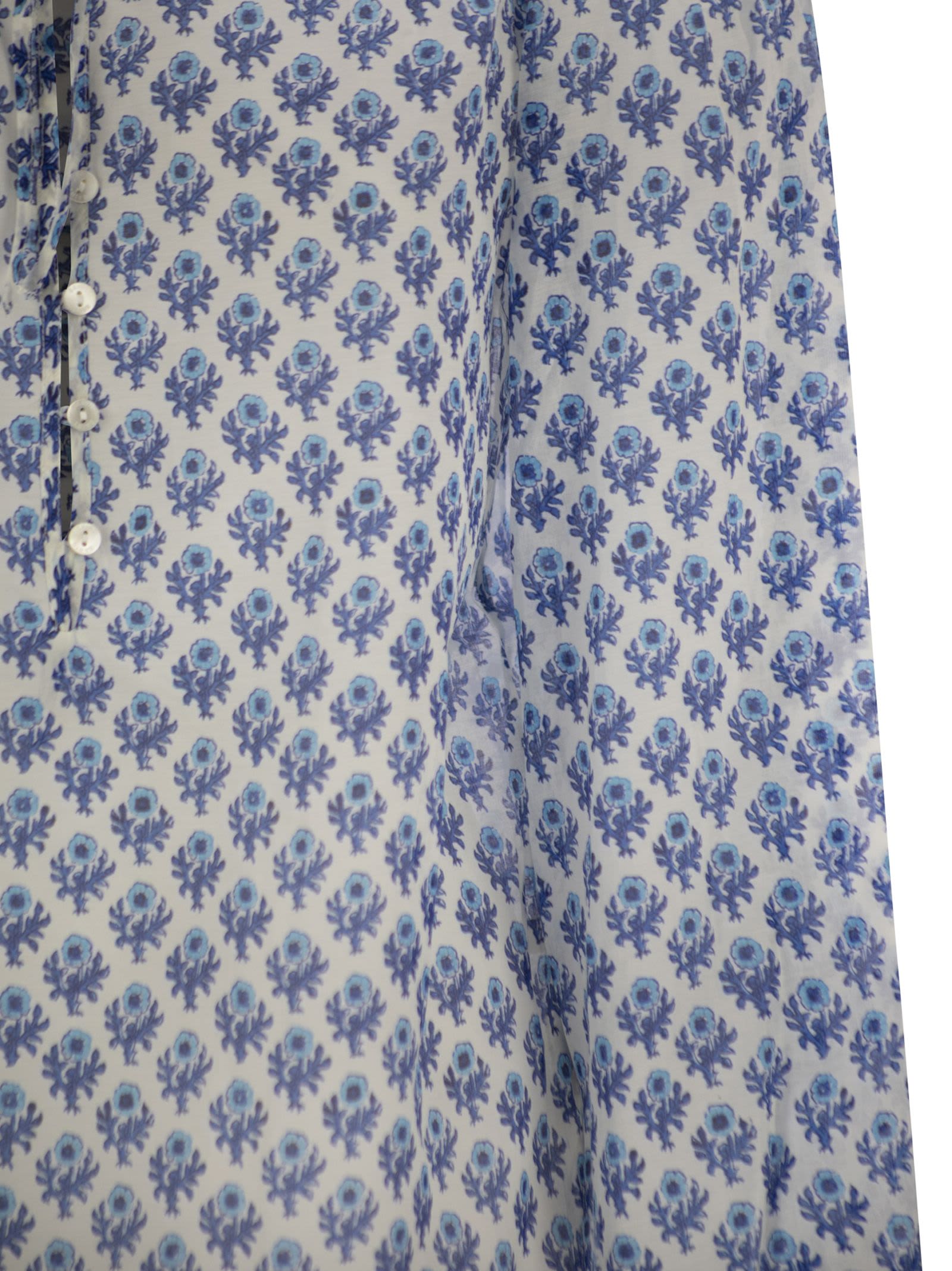 Mc2 Saint Barth Harper - Shirt With Mandarin Collar