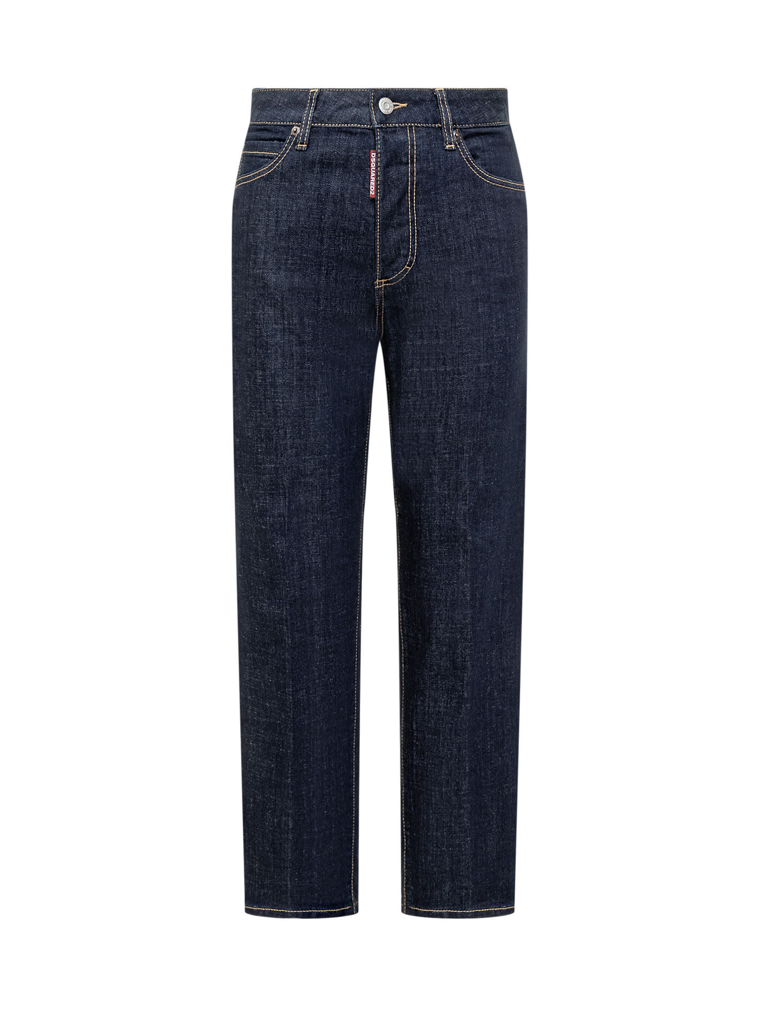 Shop Dsquared2 Boston Jeans In Navy Blue