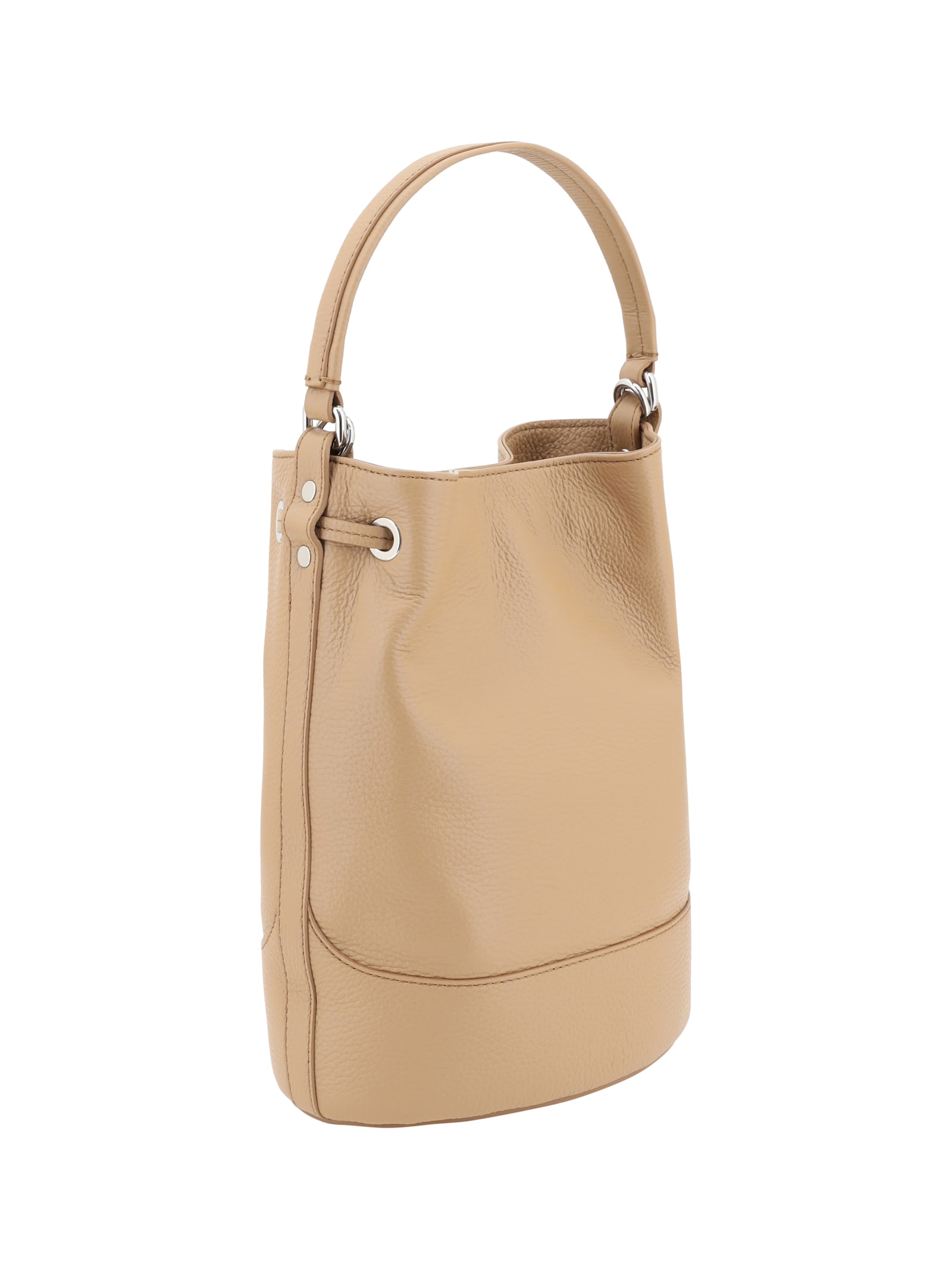 Zanellato Monda Twist-lock Bucket Bag In Brown Cantucci