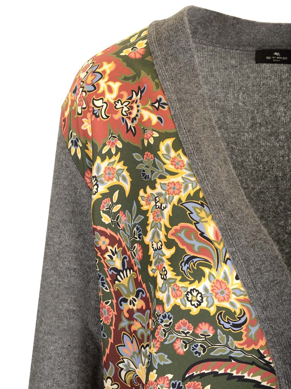 ETRO PAISLEY PRINT CARDIGAN 