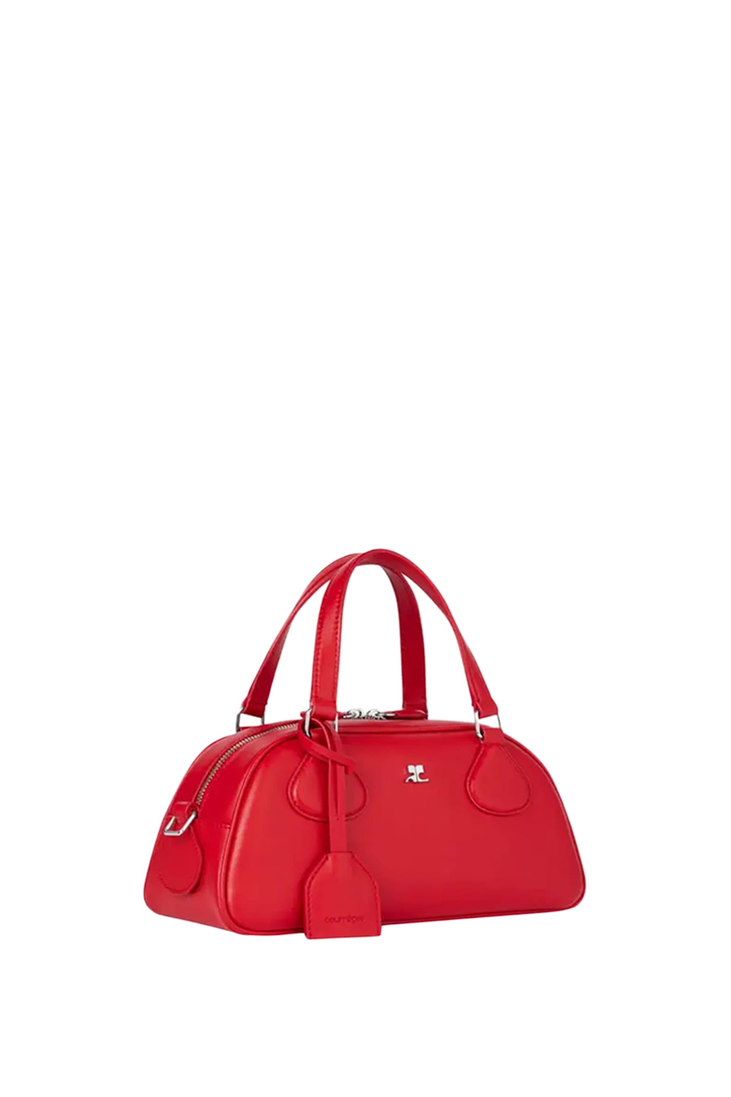 Courrèges Top Handle Shoulder Bag In Red