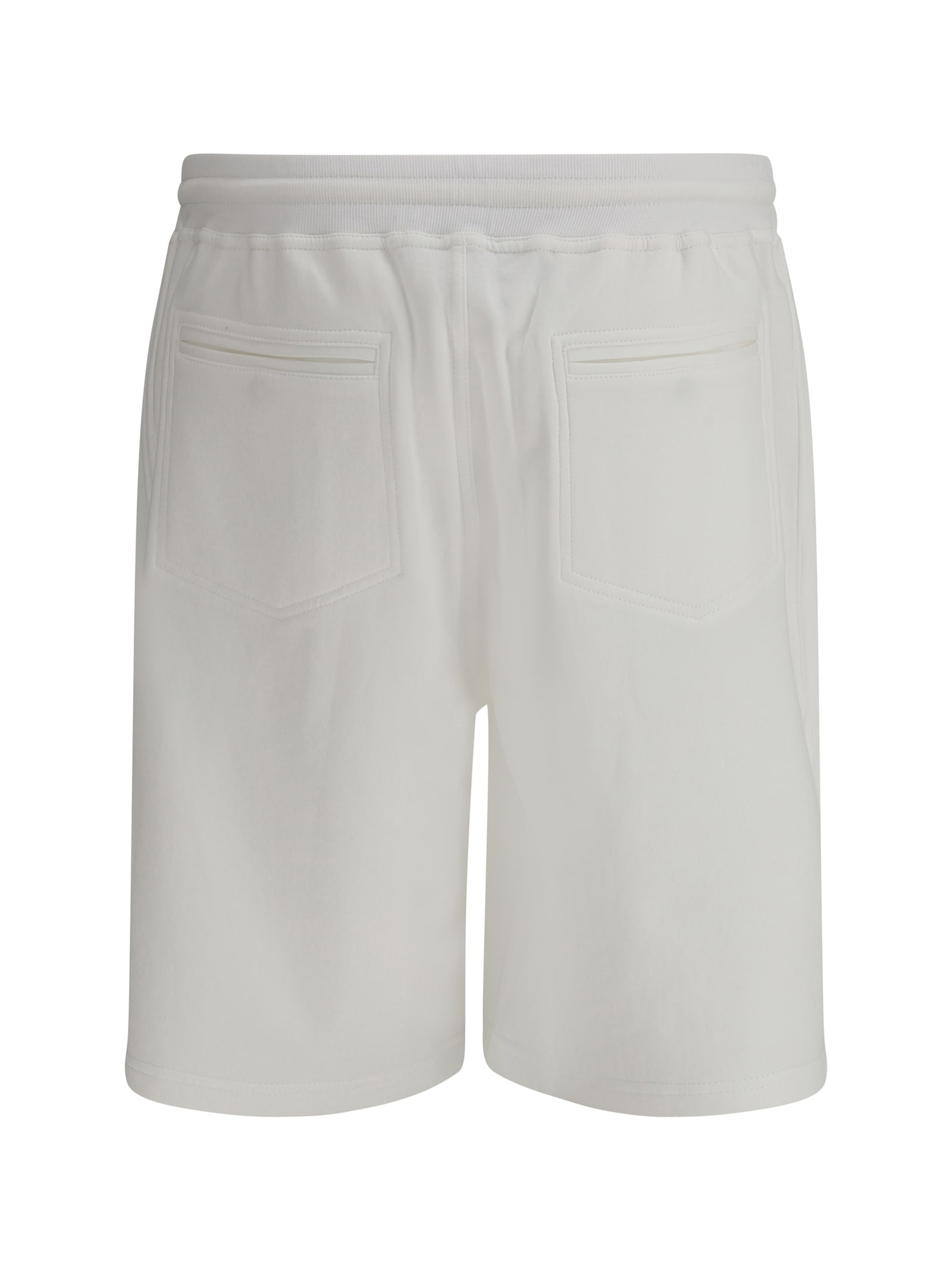Brunello Cucinelli Cotton Blend Shorts With Elasticized Waistband