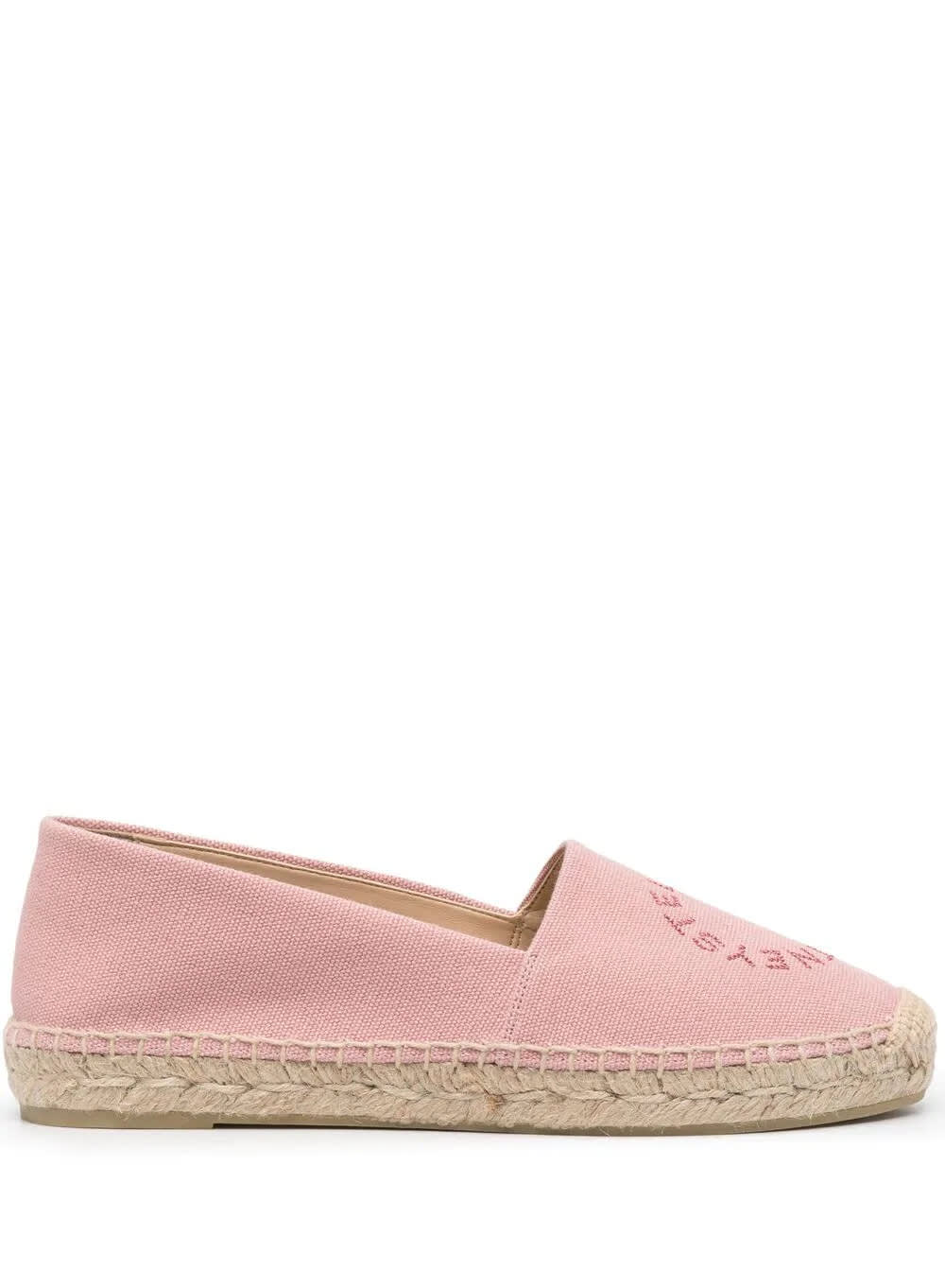 Stella McCartney Pink Canvas Espadrilles With Embroidered Logo