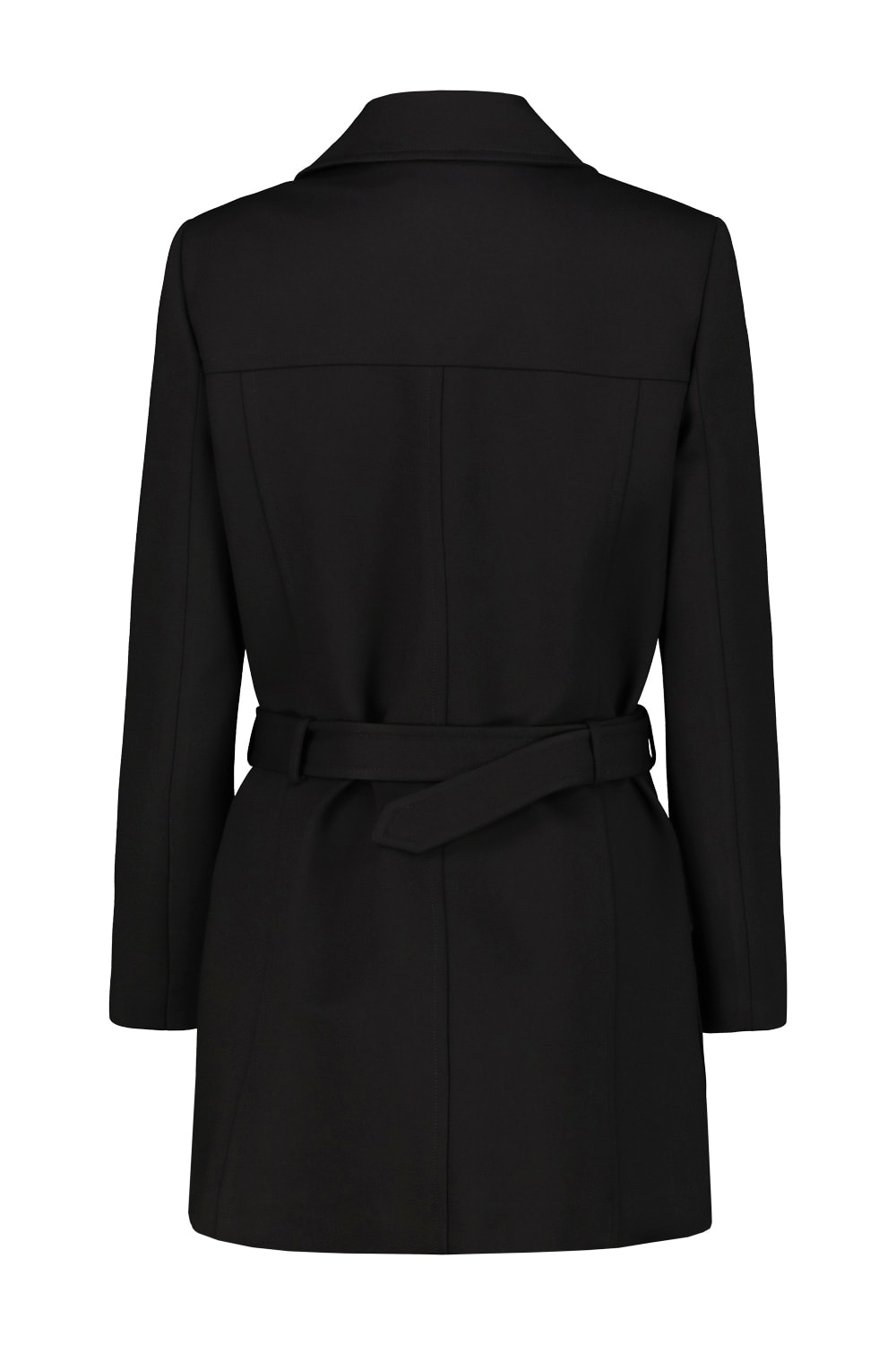 Drhope Double-breasted Long Jacket In Black