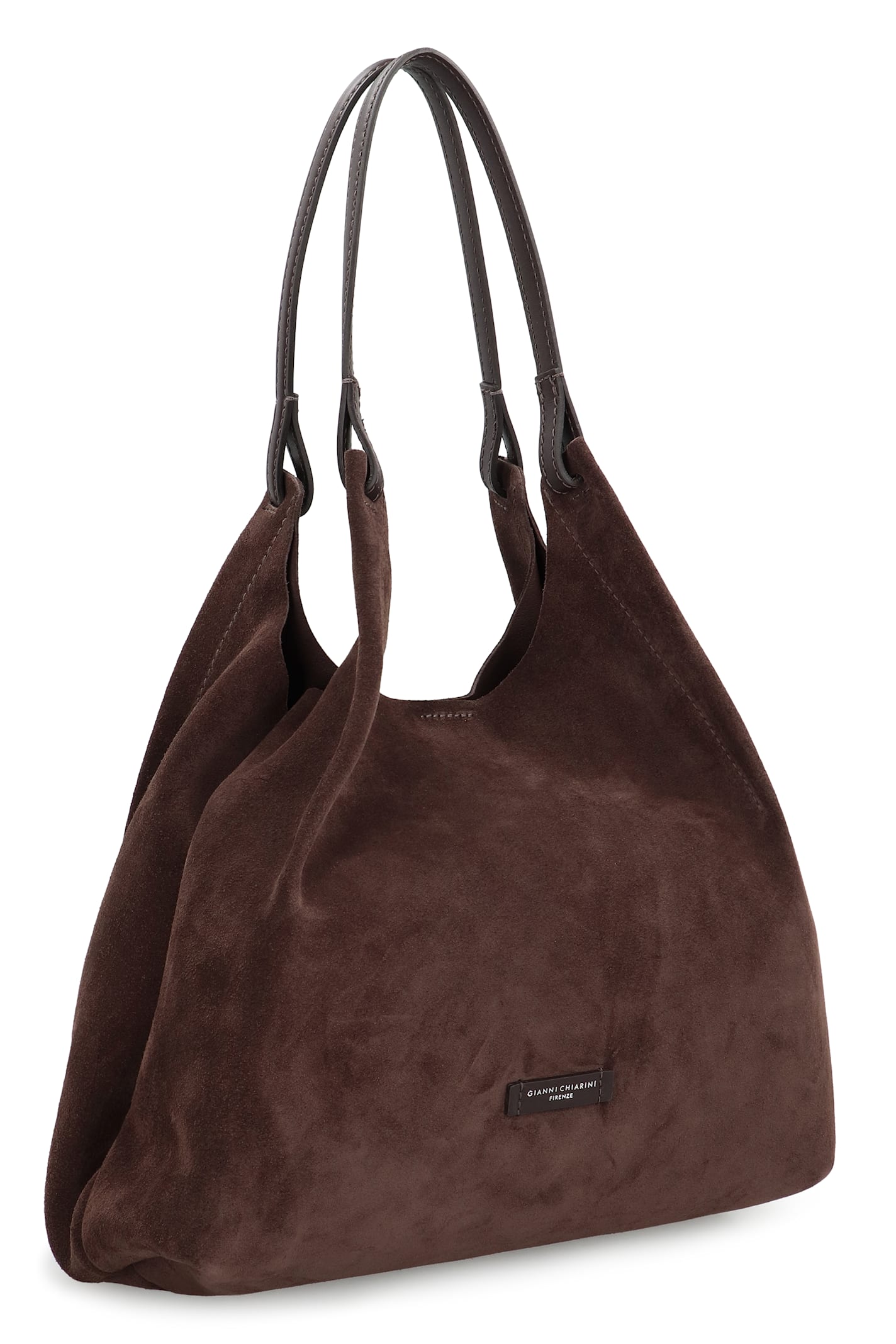 Gianni Chiarini Dua Suede Tote Bag In Brown
