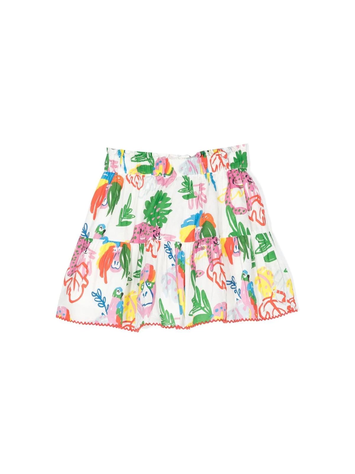 Shop Stella Mccartney Skirt In Mc Ivory Colourful