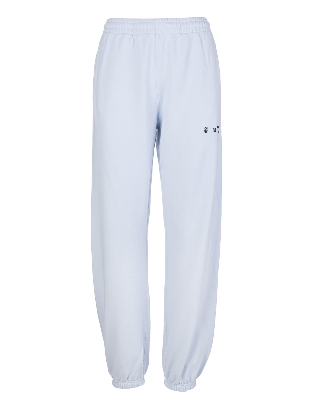 Off-White Woman Lilac Joggers With Black Logo